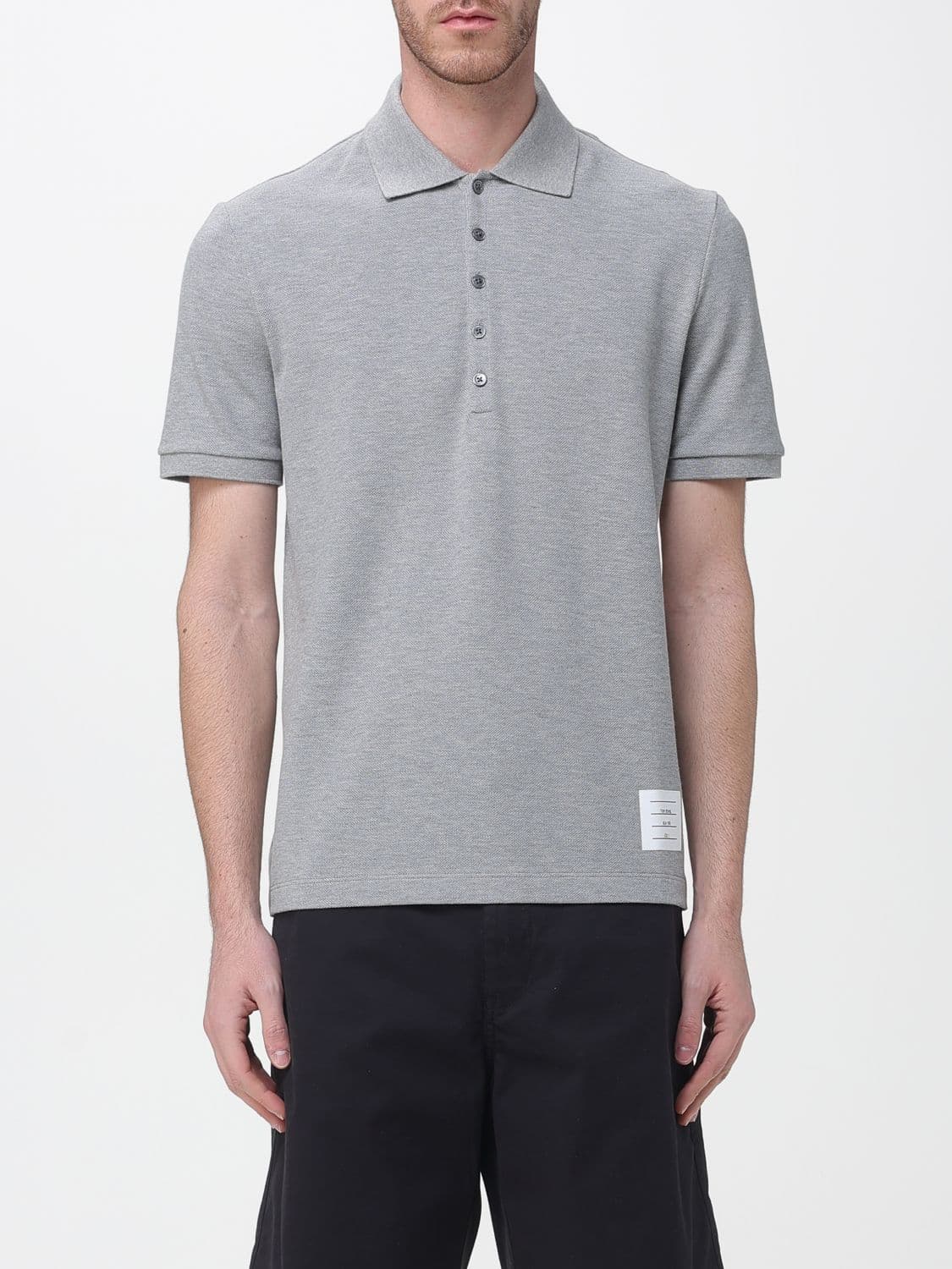 Thom Browne Polo Shirt Men color Grey