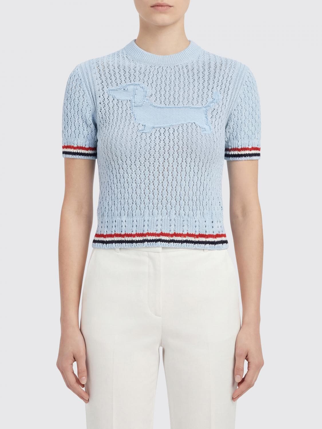 Thom Browne Sweater Woman color Blue