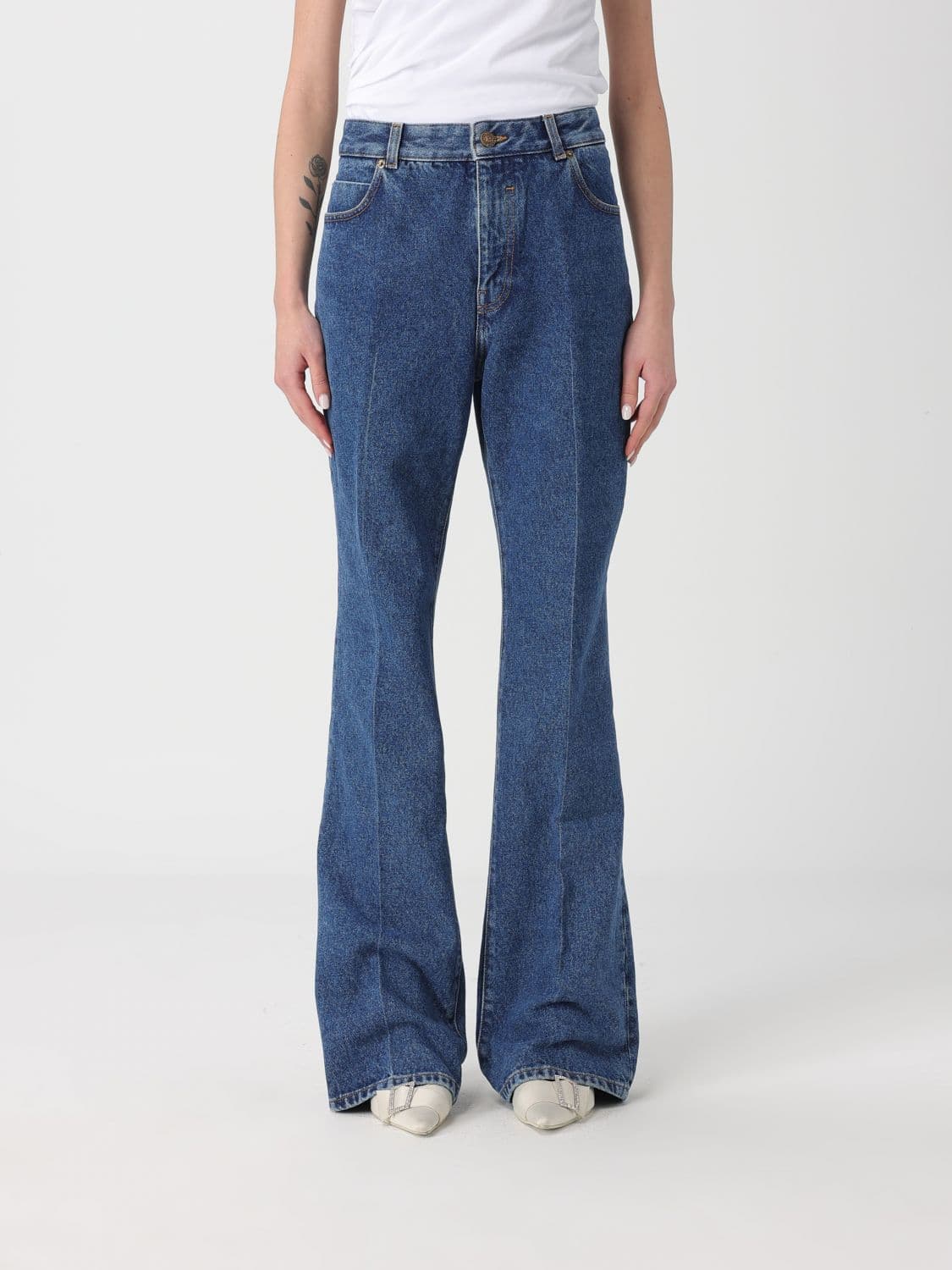 Balmain Jeans Woman color Blue · 40
