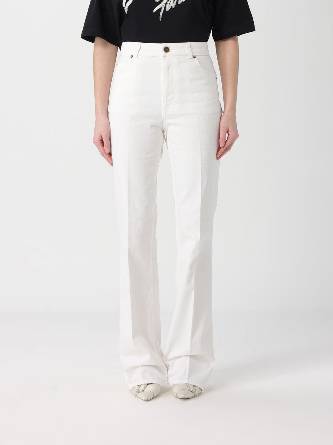 Balmain Pants Woman color White