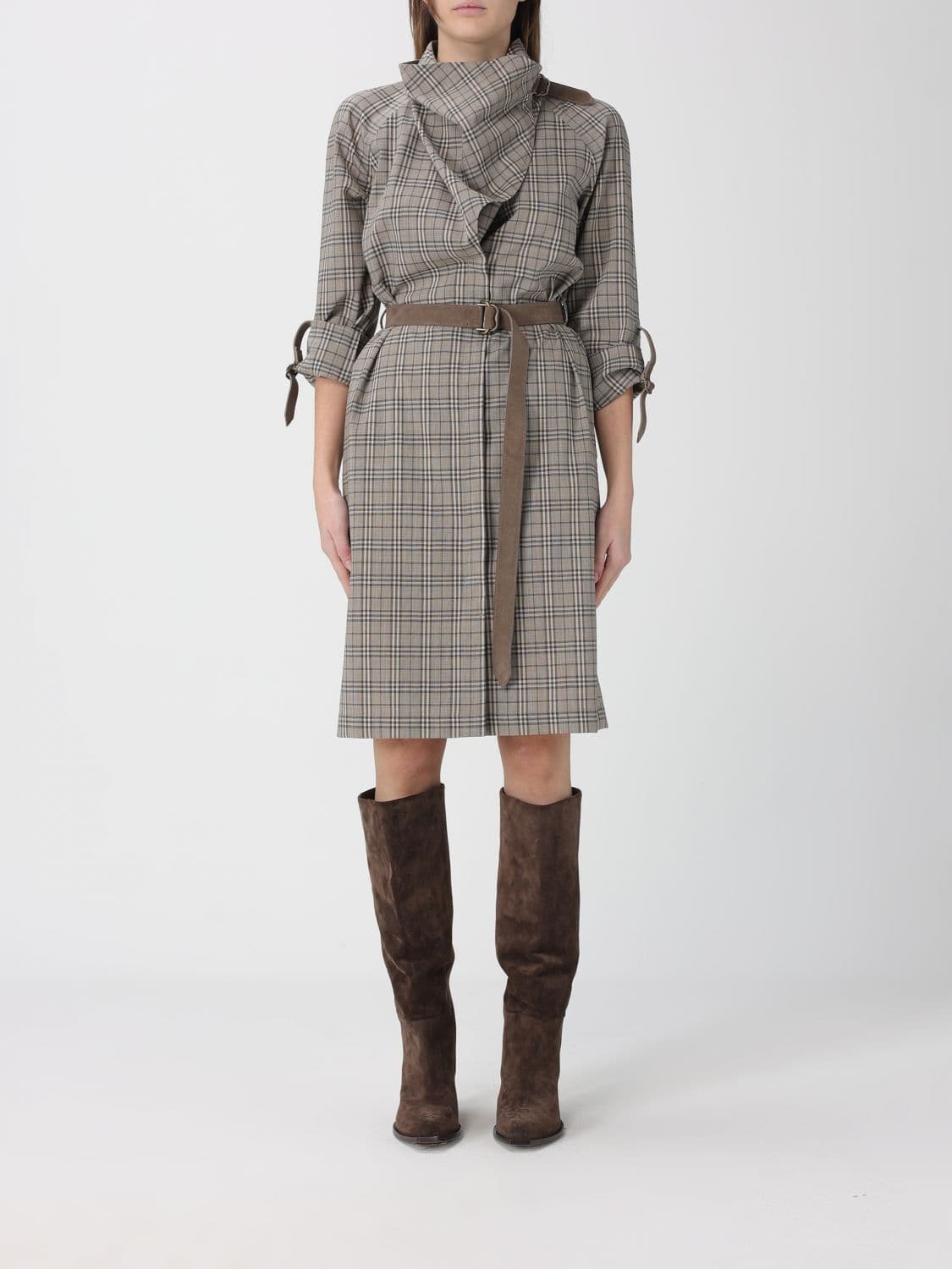 Burberry Dress Woman color Beige · 8