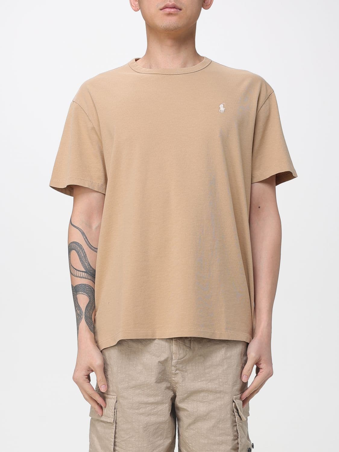 Polo Ralph Lauren T-Shirt Men color Camel