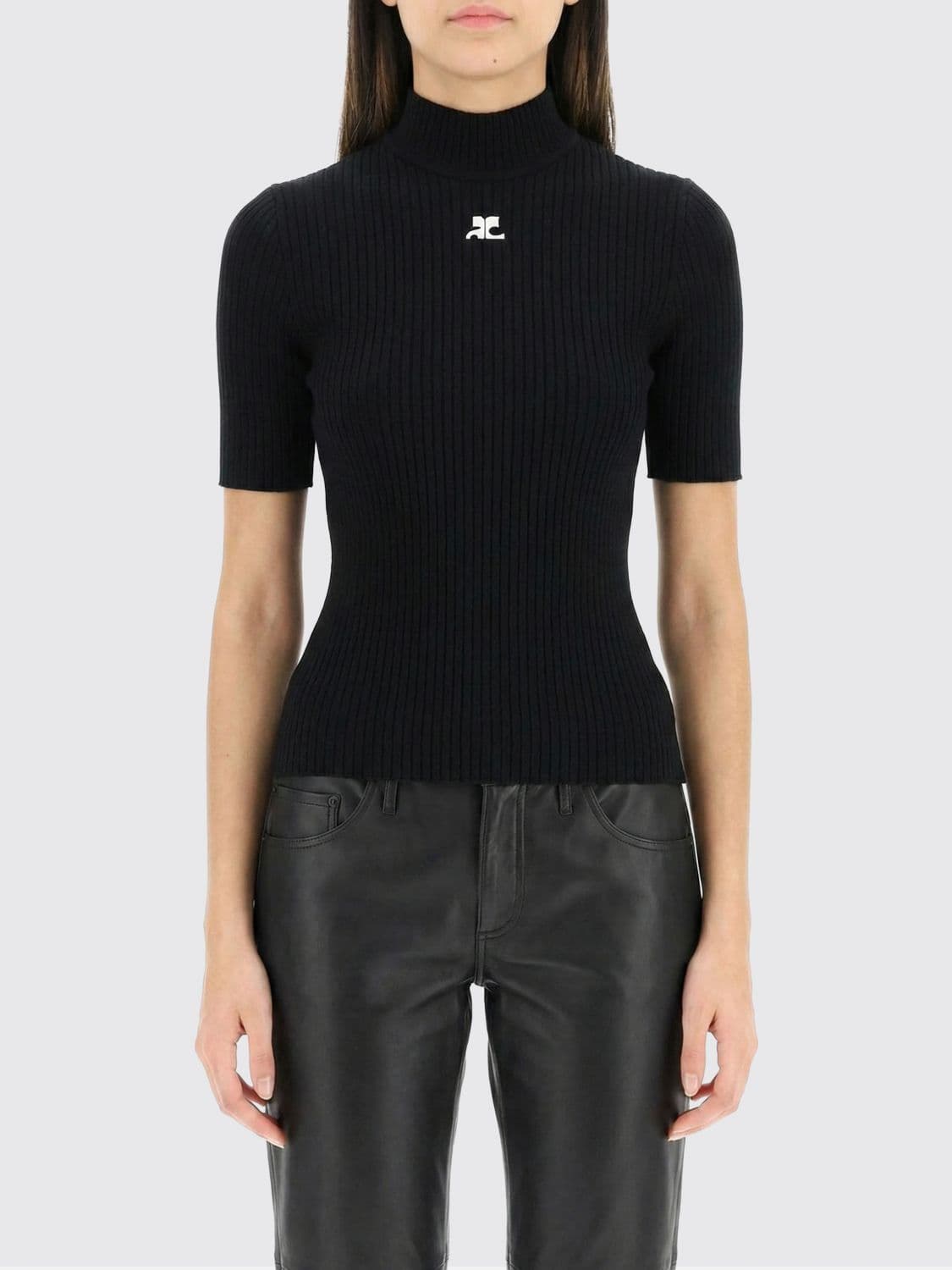 Courrèges Sweater Woman color Black
