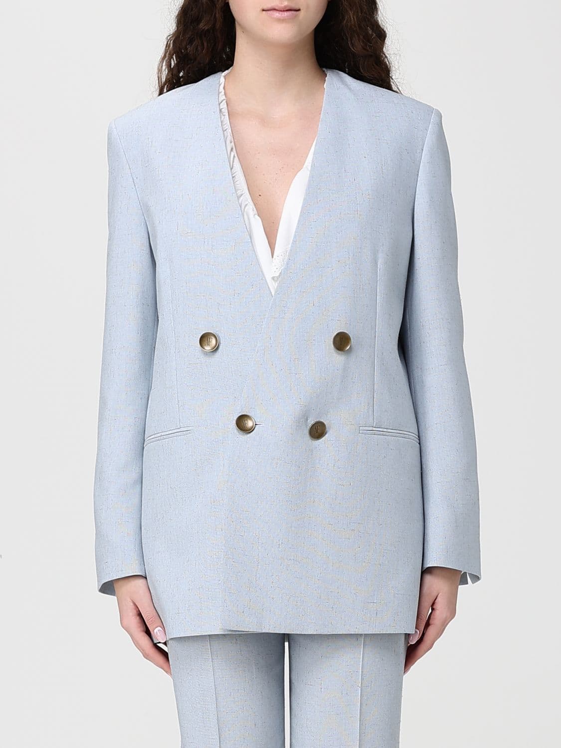 Alberta Ferretti Jacket Woman color Gnawed Blue