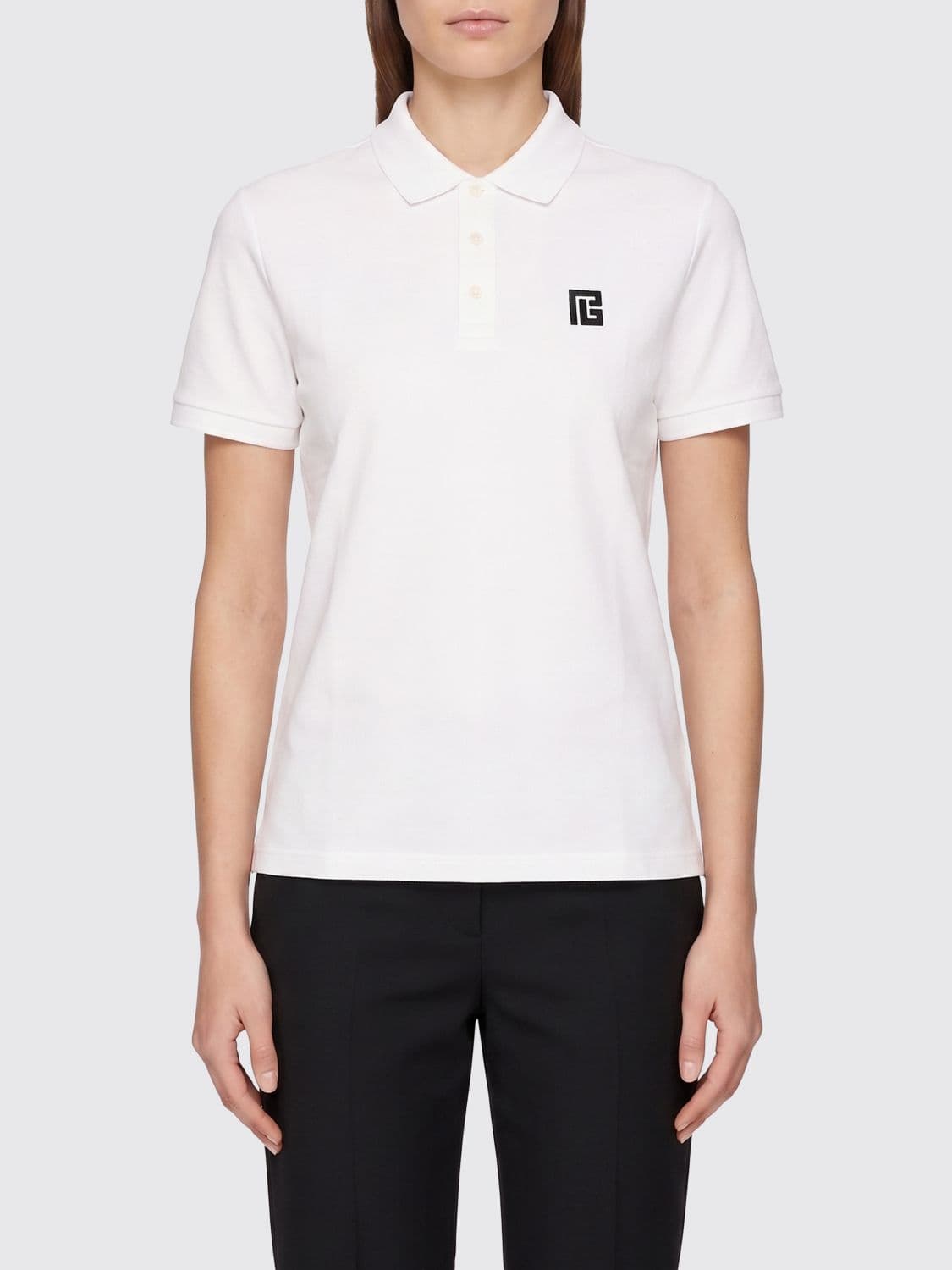 Balmain Polo Shirt Woman color White