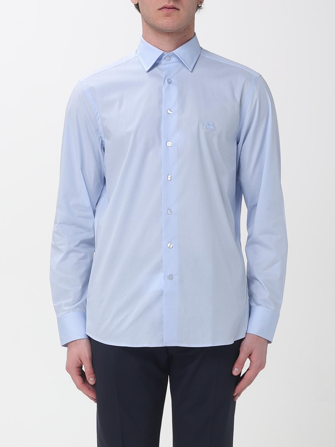 Etro Shirt Men color Gnawed Blue