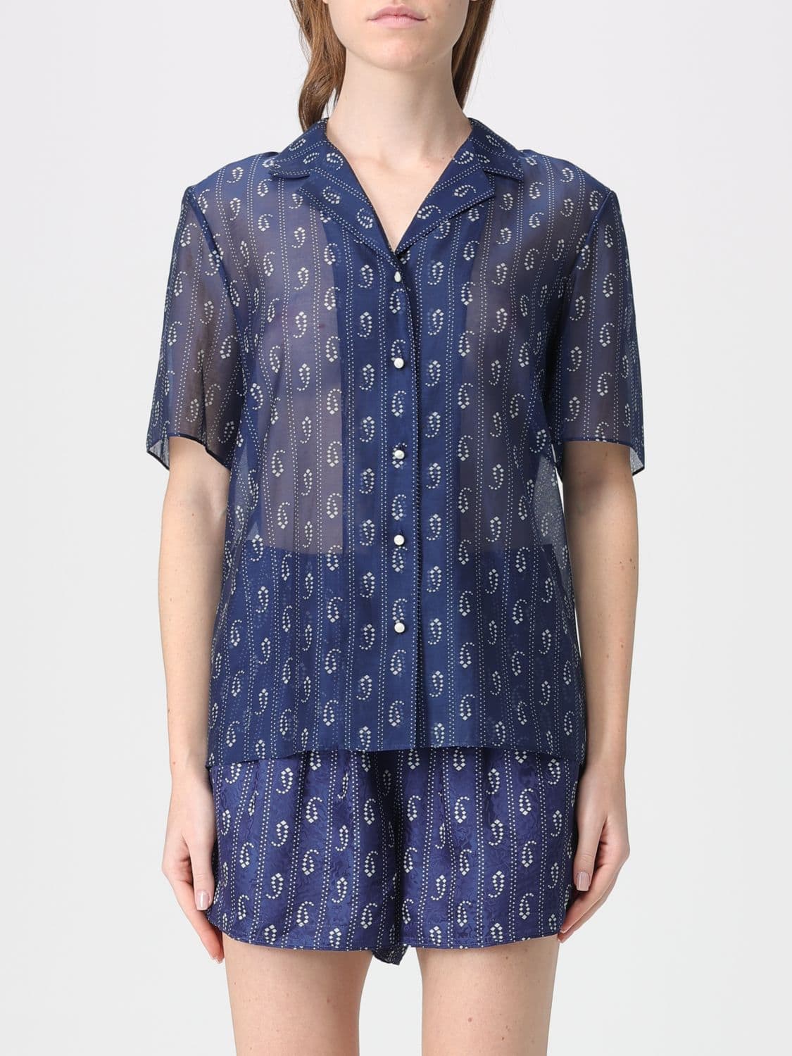 Tory Burch Shirt Woman color Blue