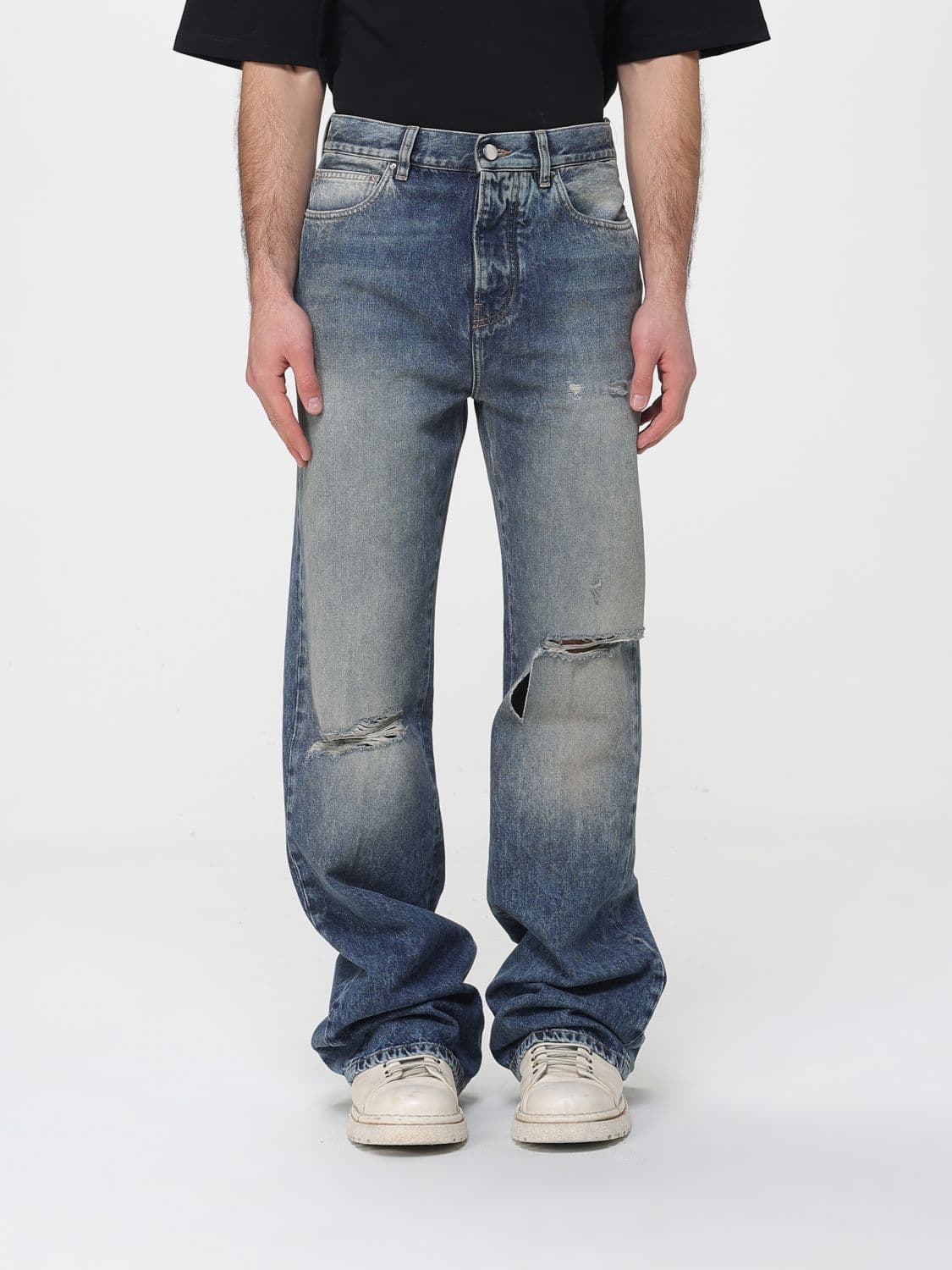 Amiri Jeans Men color Denim