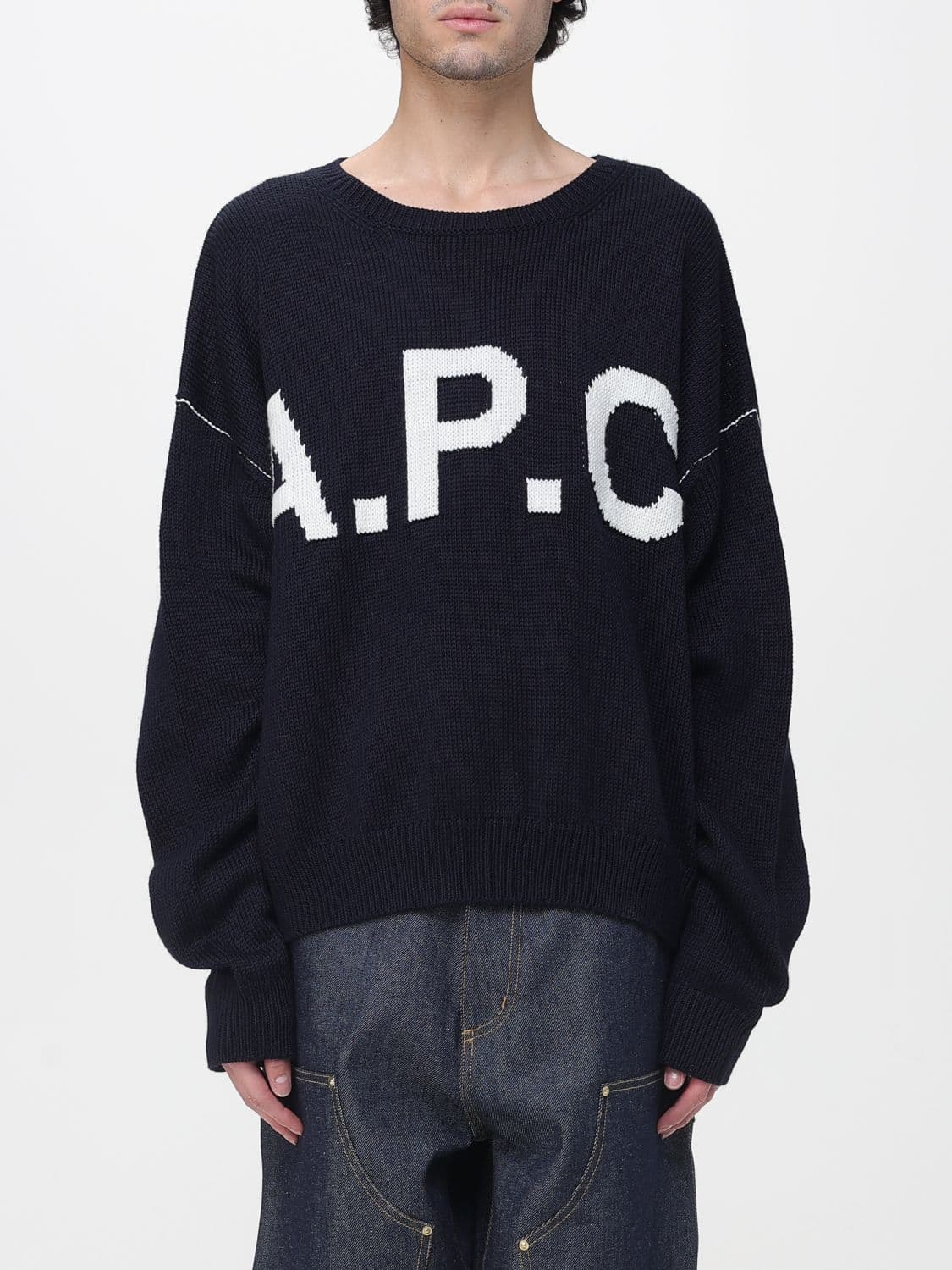 A.p.c. A. P.C. Sweater Men color Blue