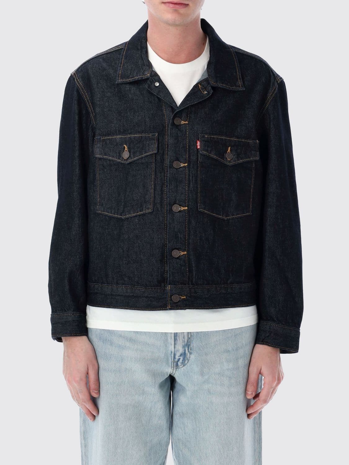 Levi's Jacket Men color Denim