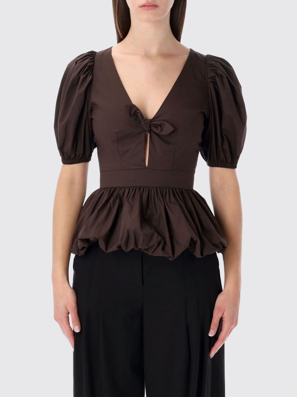 Rotate Top Woman color Brown