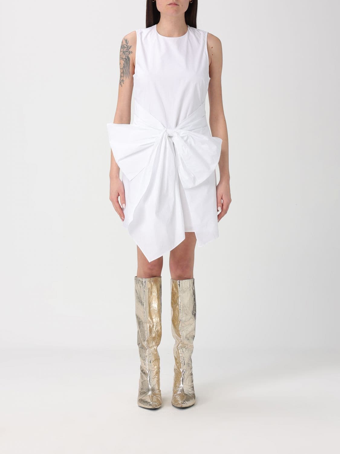 Rotate Dress Woman color White