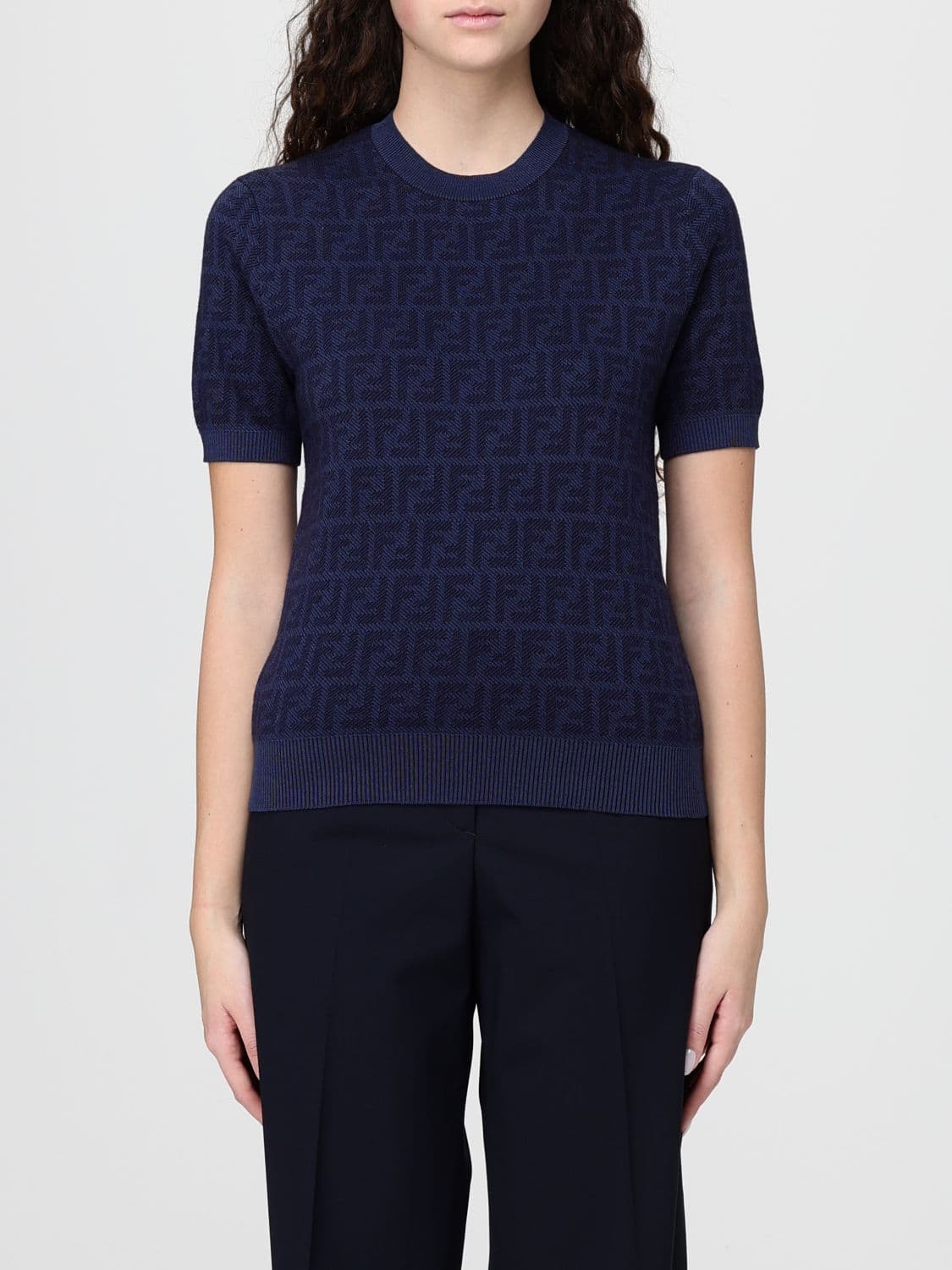 Fendi Sweater Woman color Blue · 42