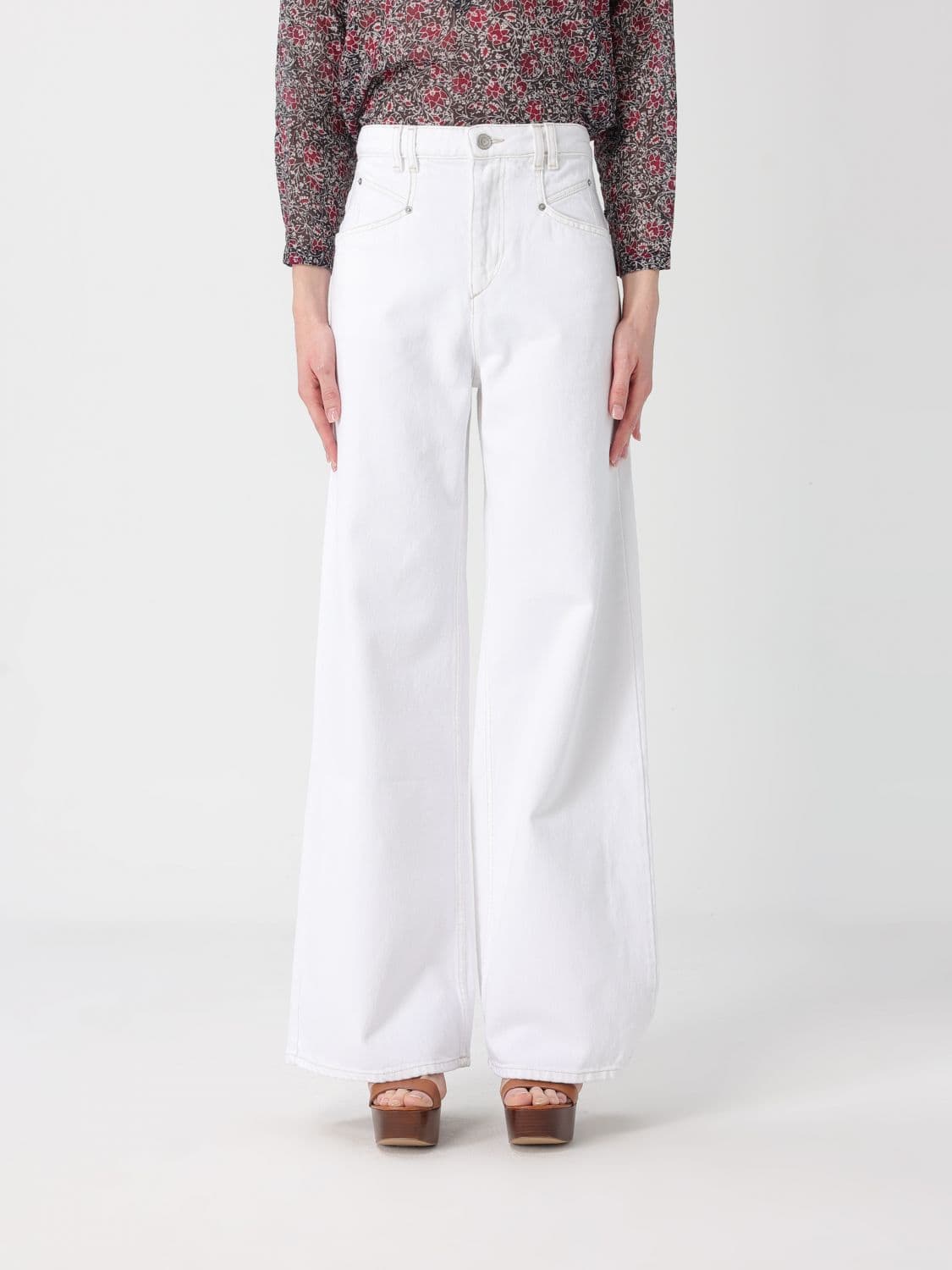 Isabel Marant Jeans Woman color White