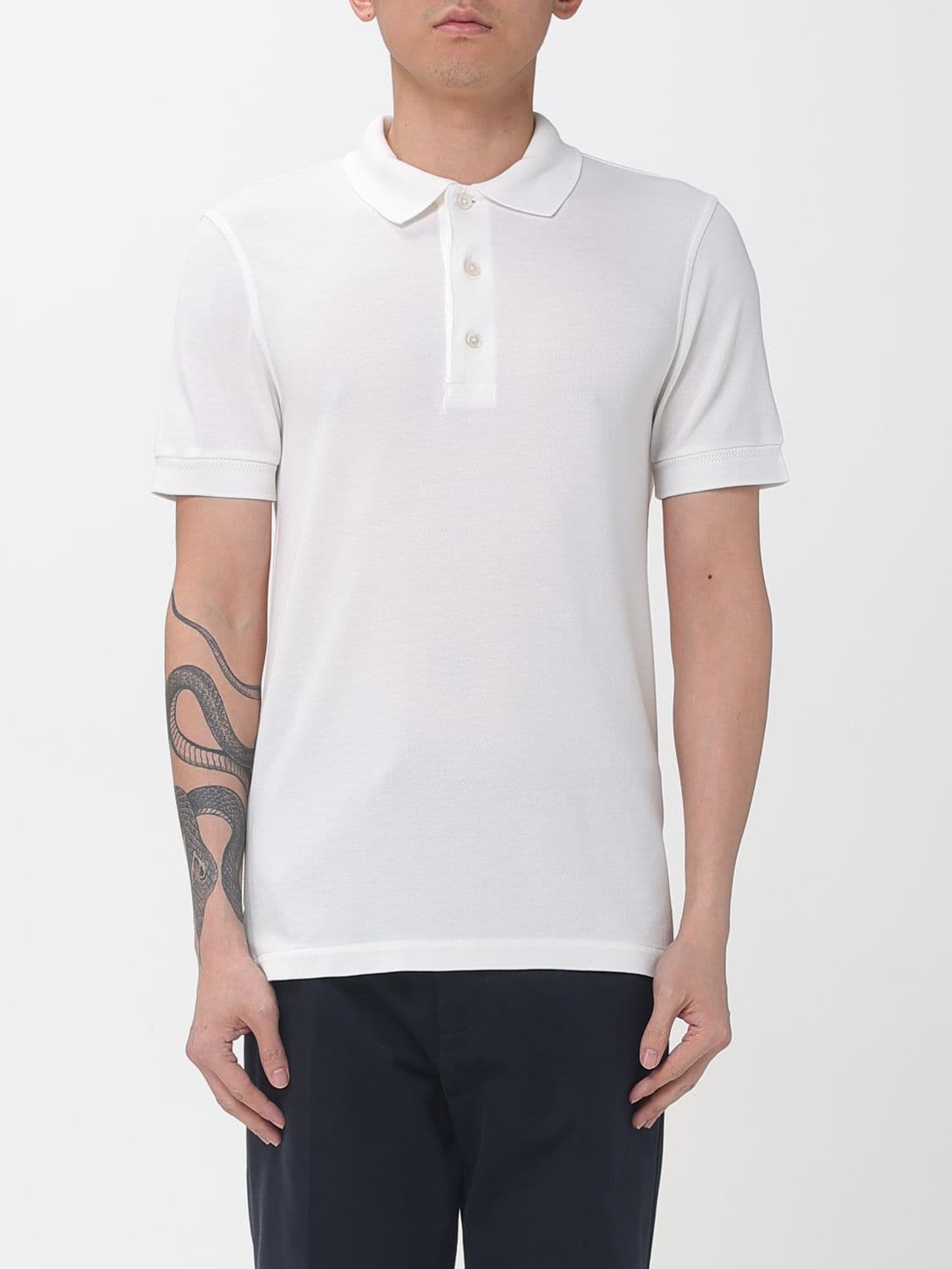 Tom Ford Polo Shirt Men color White