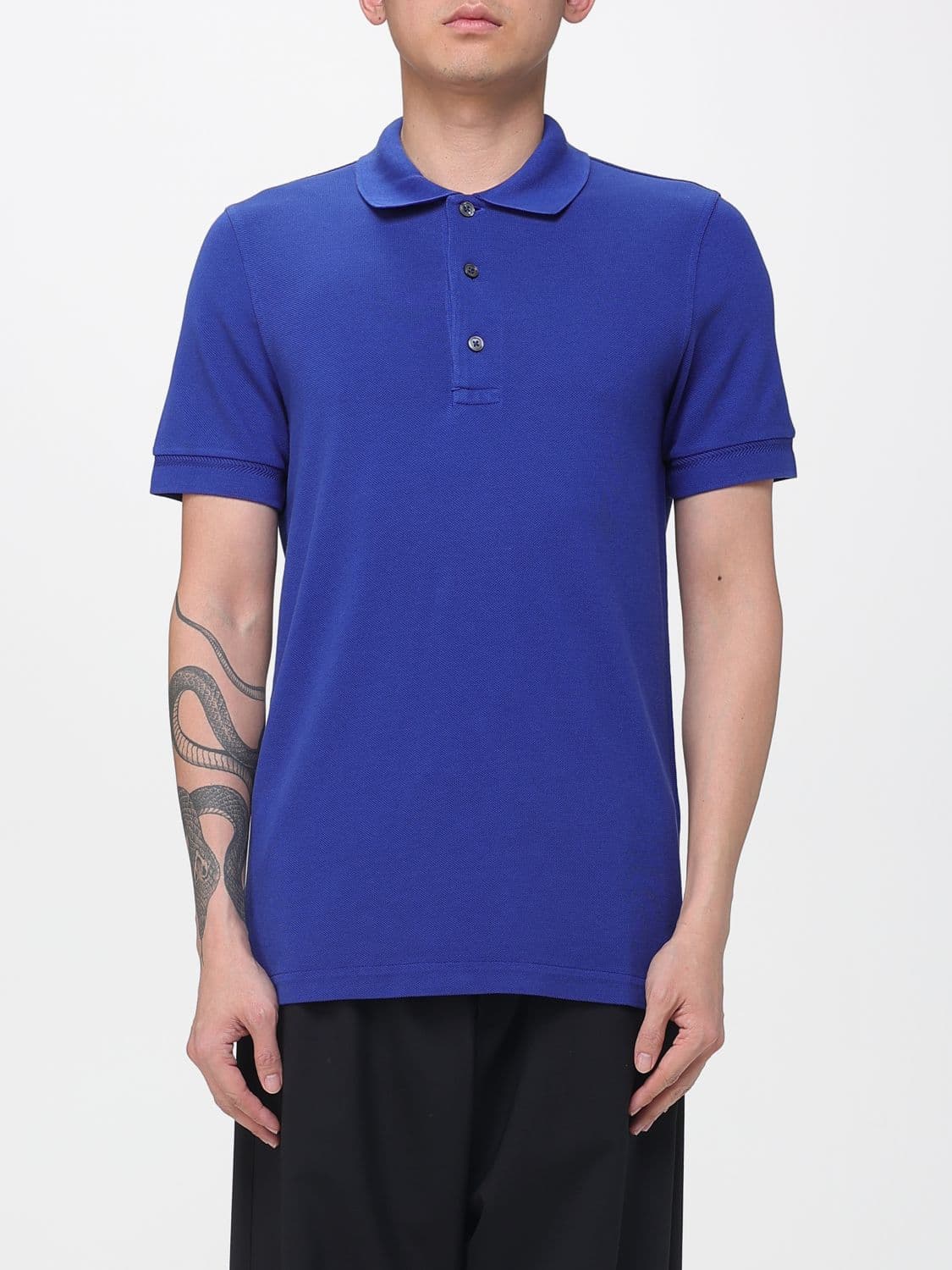 Tom Ford Polo Shirt Men color Blue