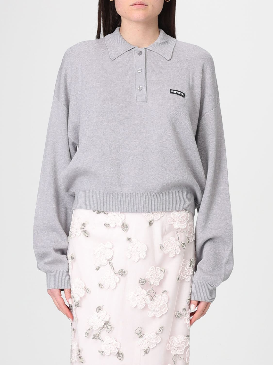 Rotate Polo Shirt Woman color Grey
