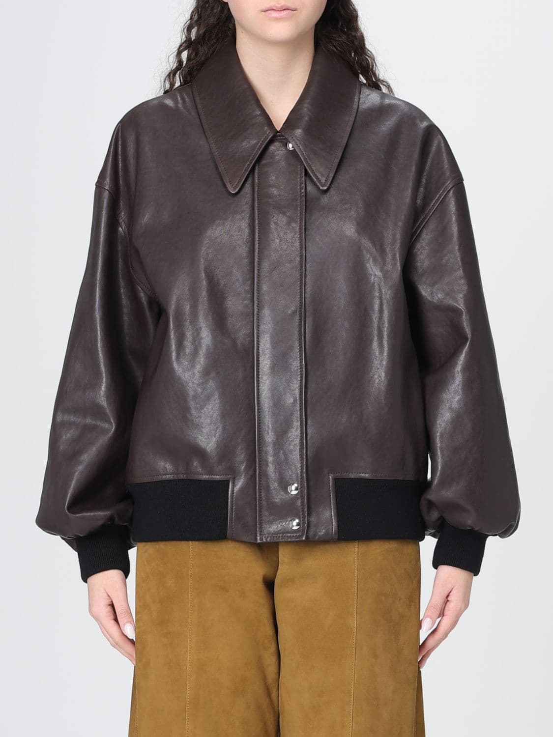 Khaite Jacket Woman color Brown