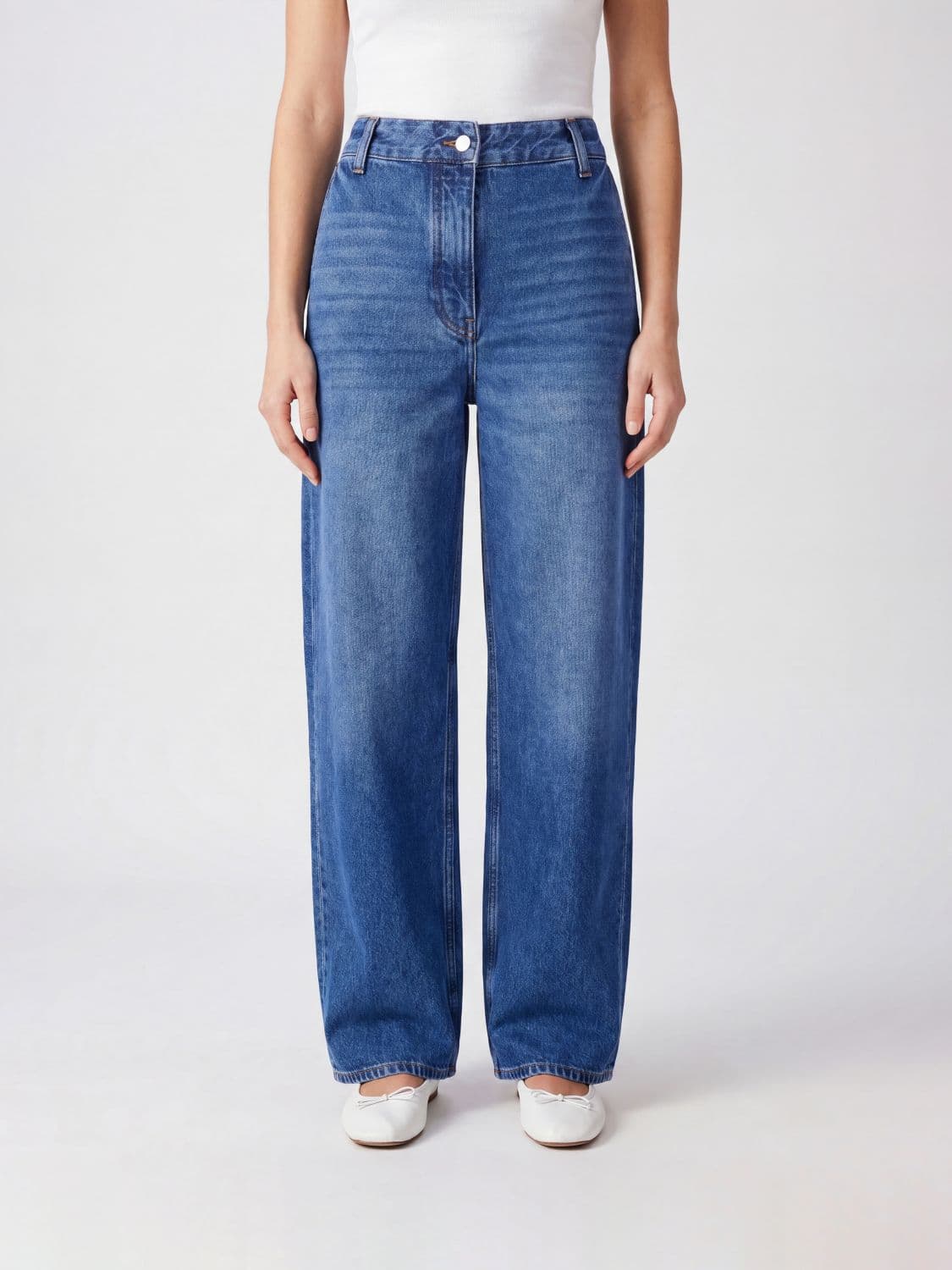 Studio Nicholson Jeans Woman color Blue