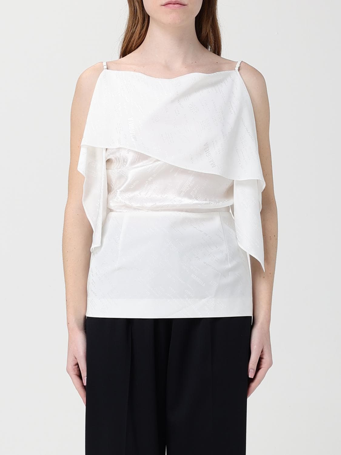 Mm6 Maison Margiela Top Woman color White