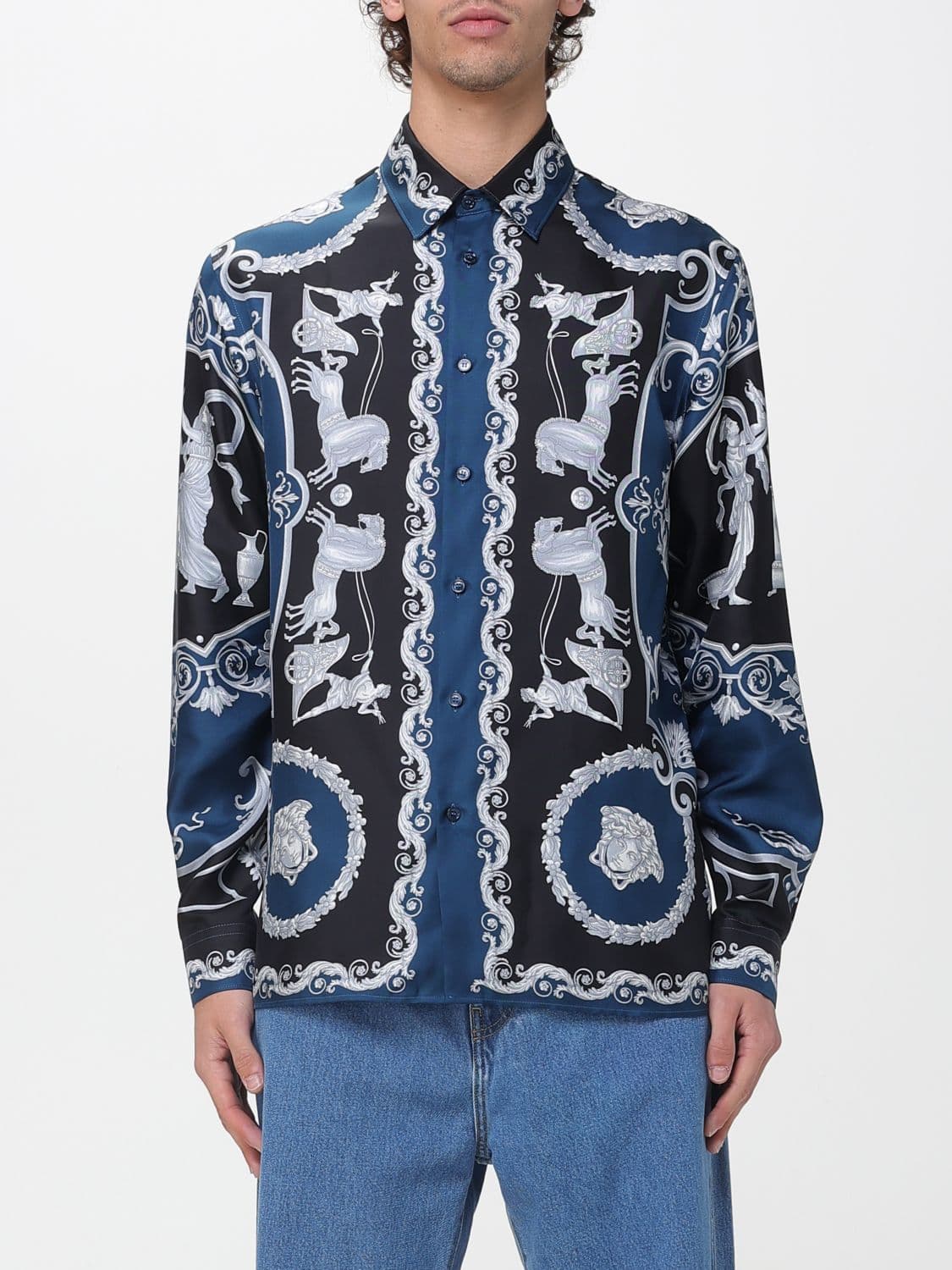 Versace Shirt Men color Multicolor
