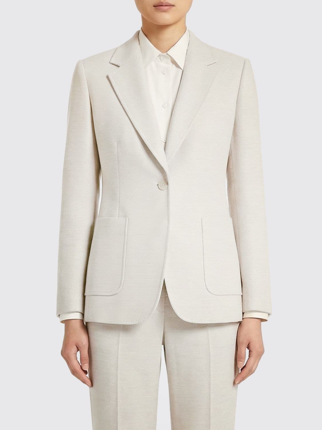 Max Mara Jacket Woman color Yellow Cream
