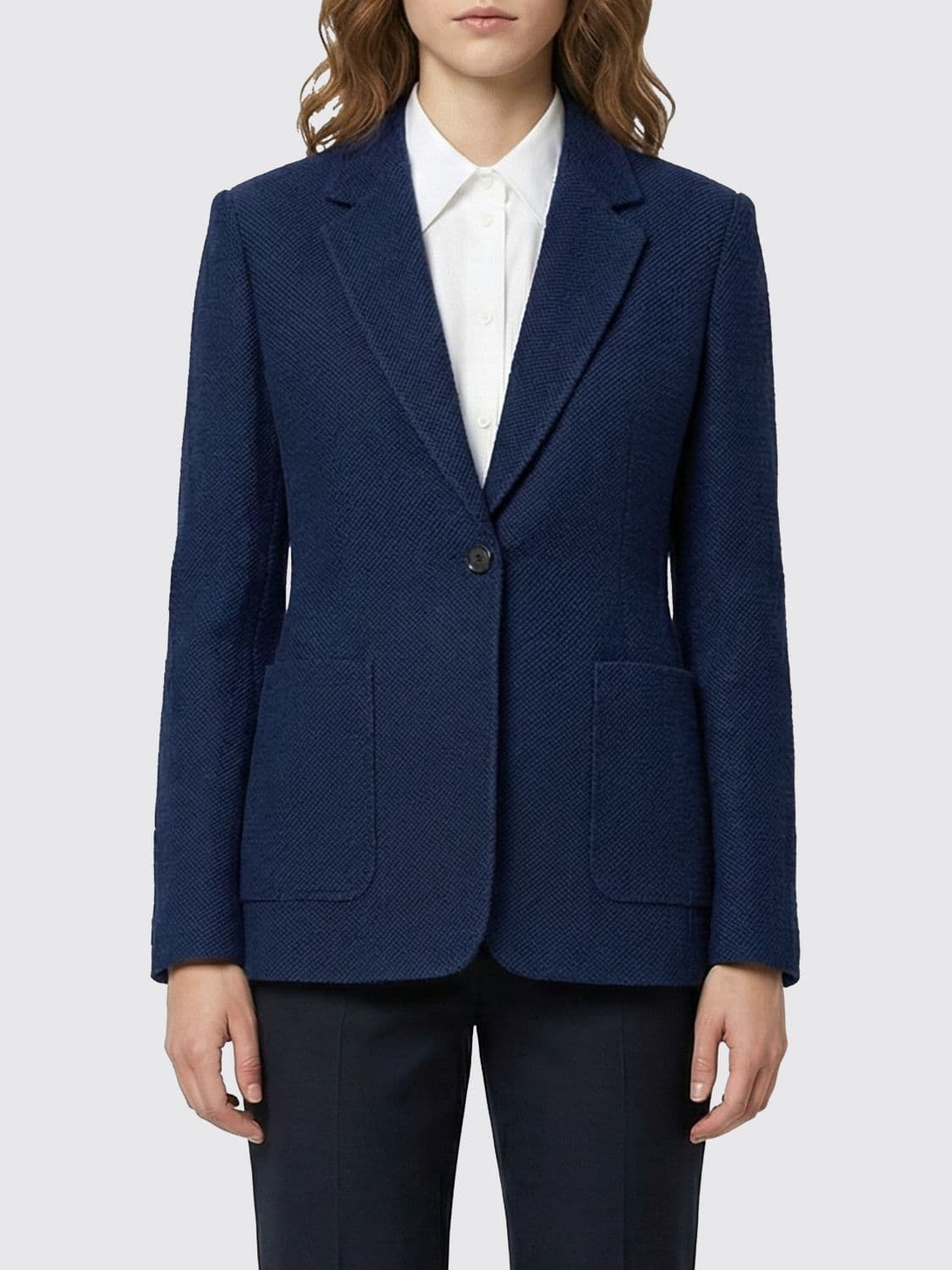 Max Mara Jacket Woman color Blue 1 · 46