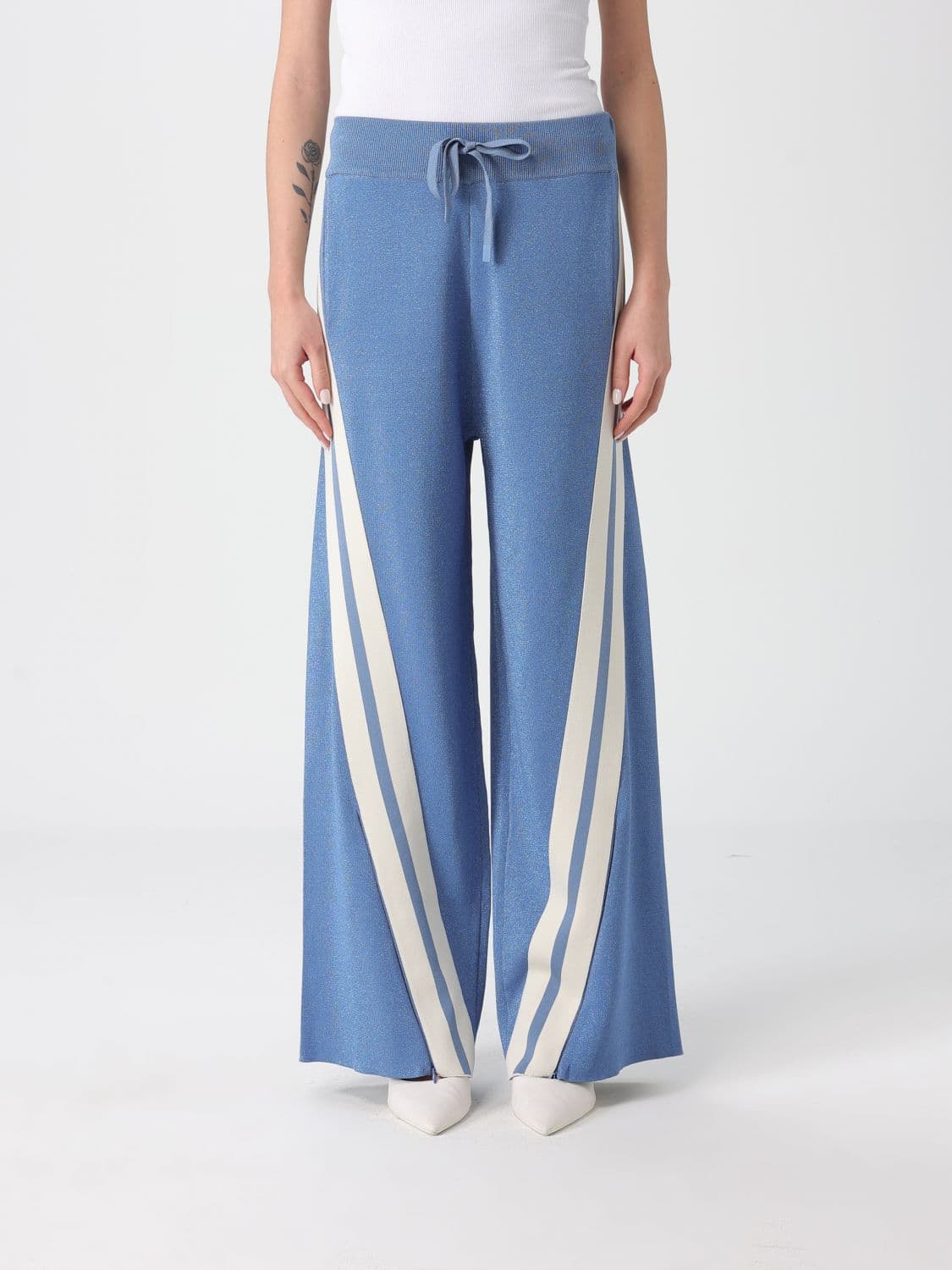 Pinko Pants Woman color Gnawed Blue · XS