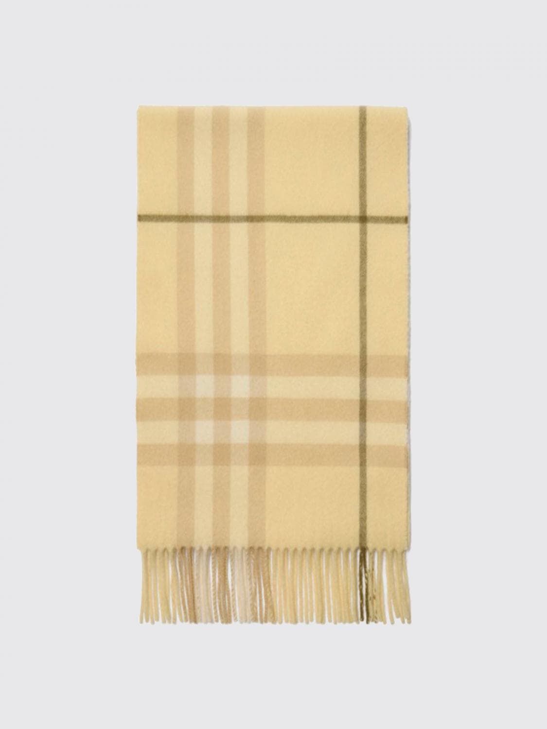 Burberry Scarf Woman color Yellow · OS