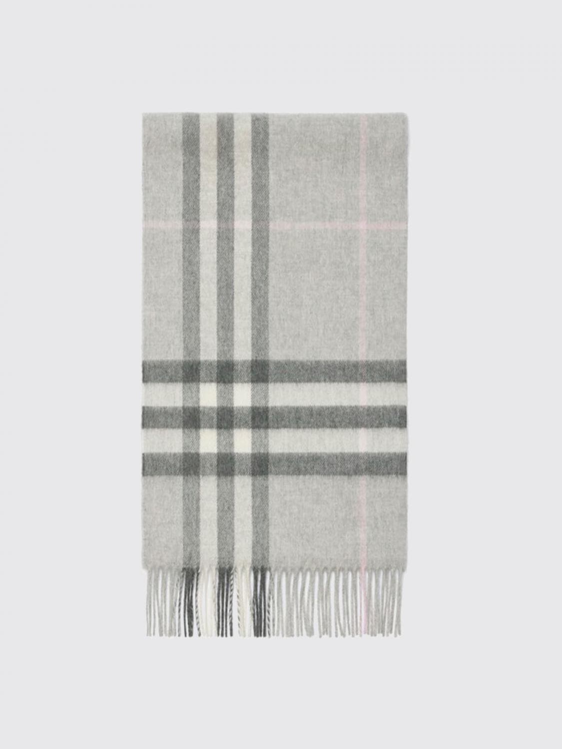 Burberry Scarf Woman color Grey · OS