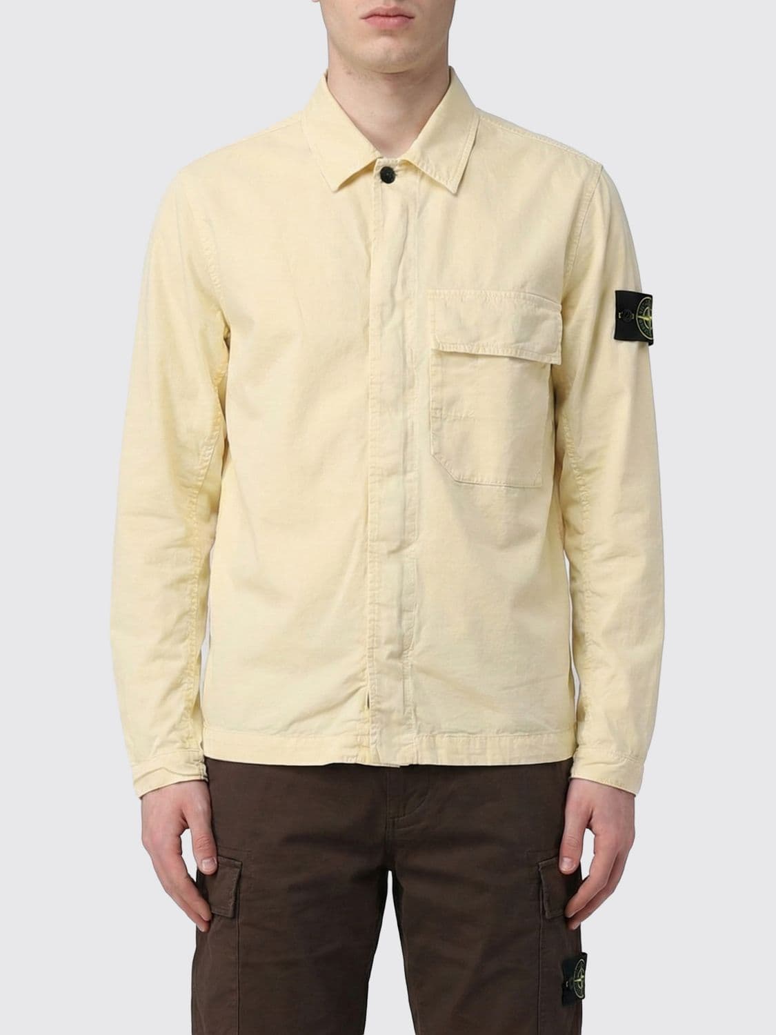 Stone Island Jacket Men color White