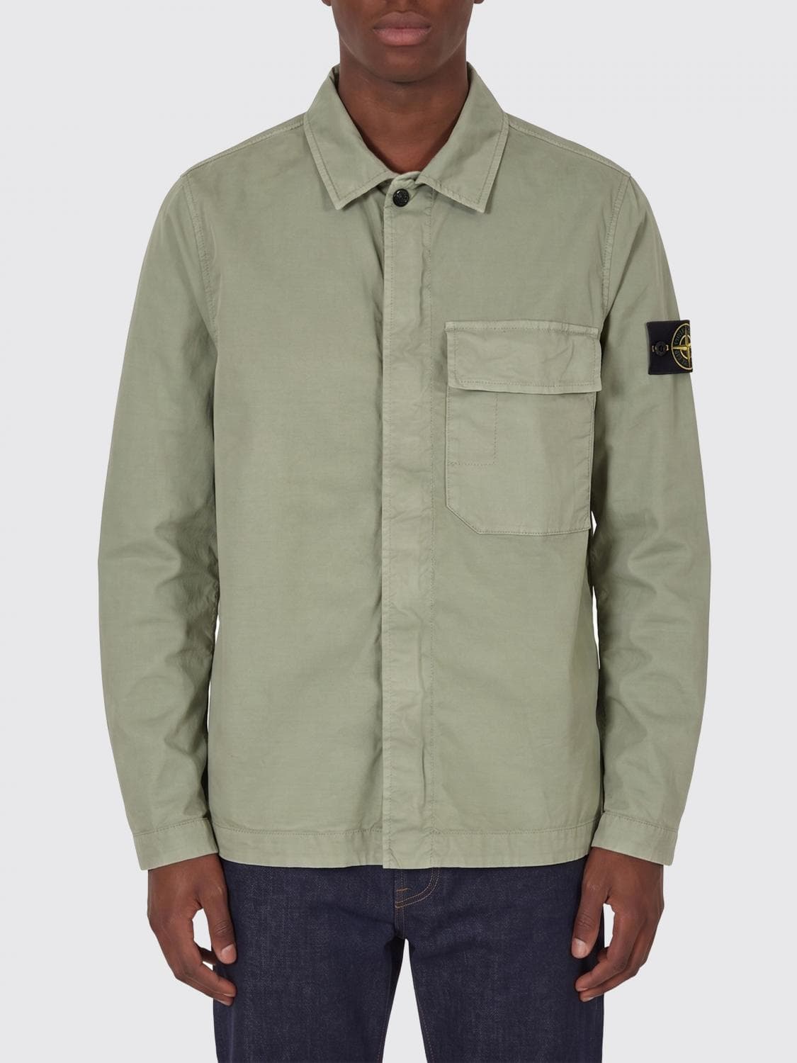 Stone Island Jacket Men color Sage