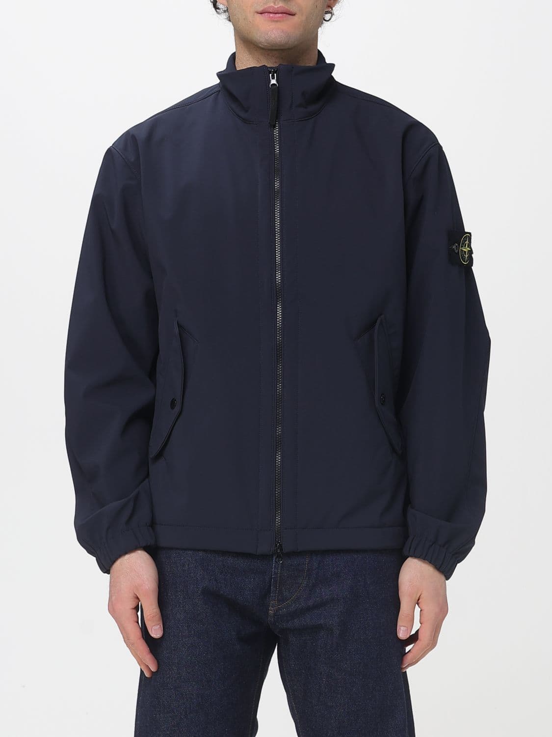 Stone Island Jacket Men color Blue