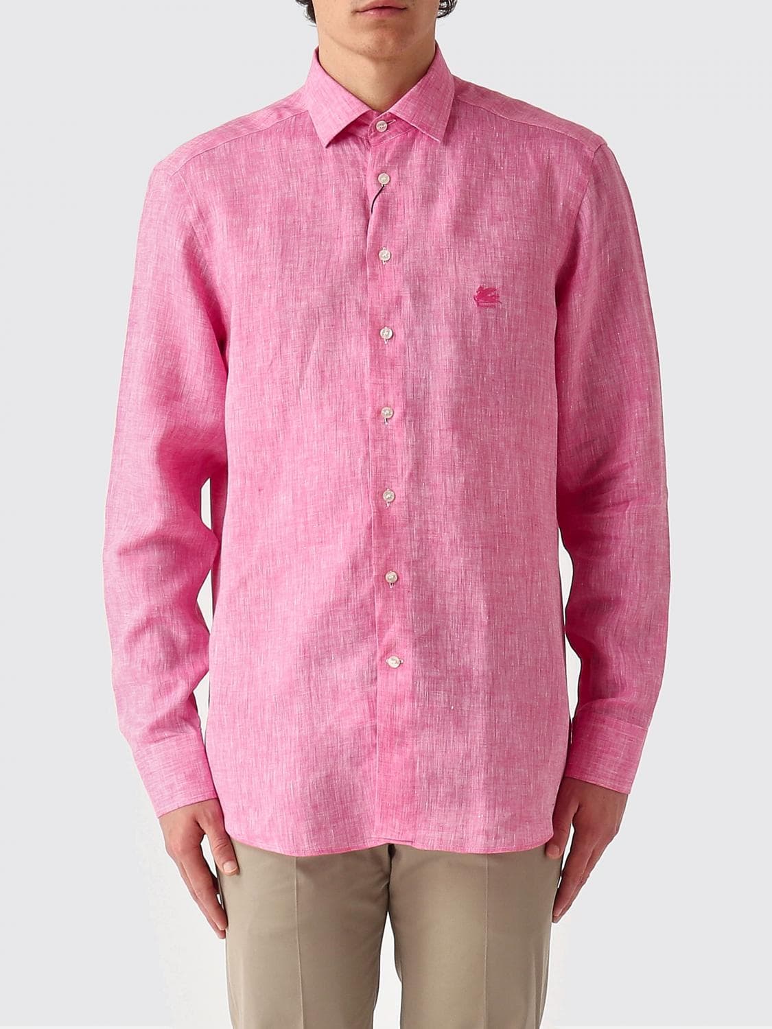 Etro Shirt Men color Strawberry