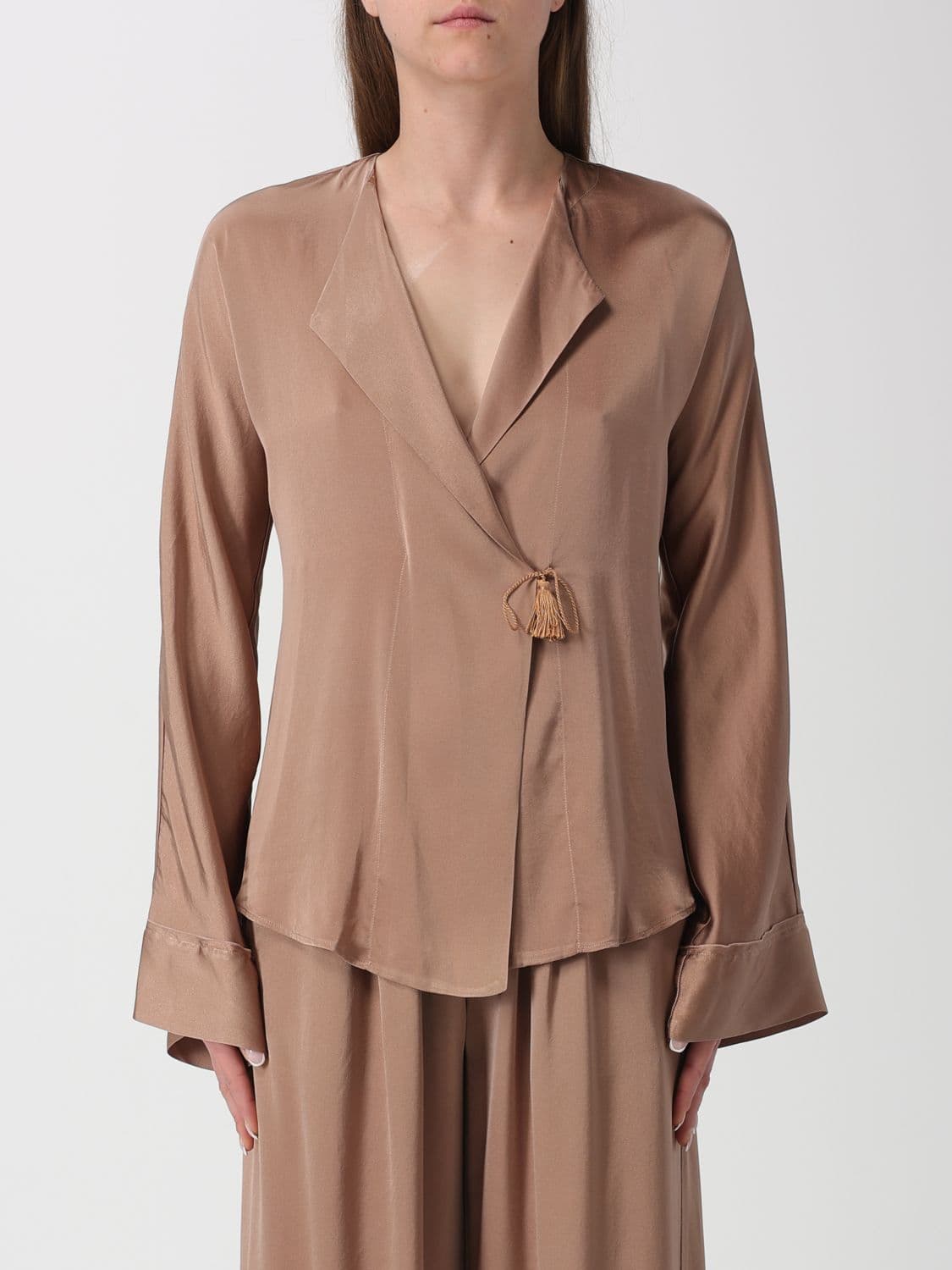 Forte Forte Shirt Woman color Walnut