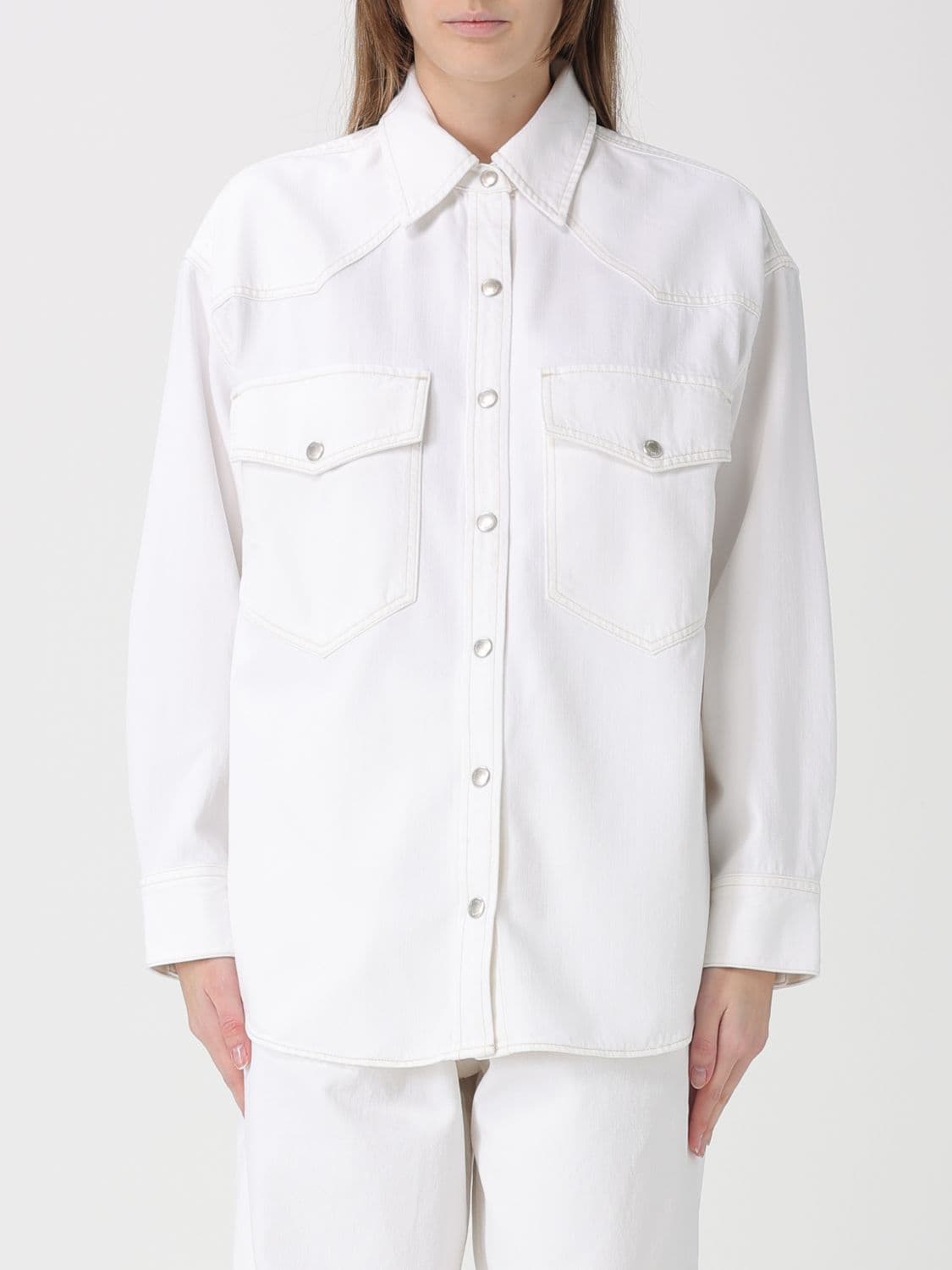 Agolde Shirt Woman color Ivory