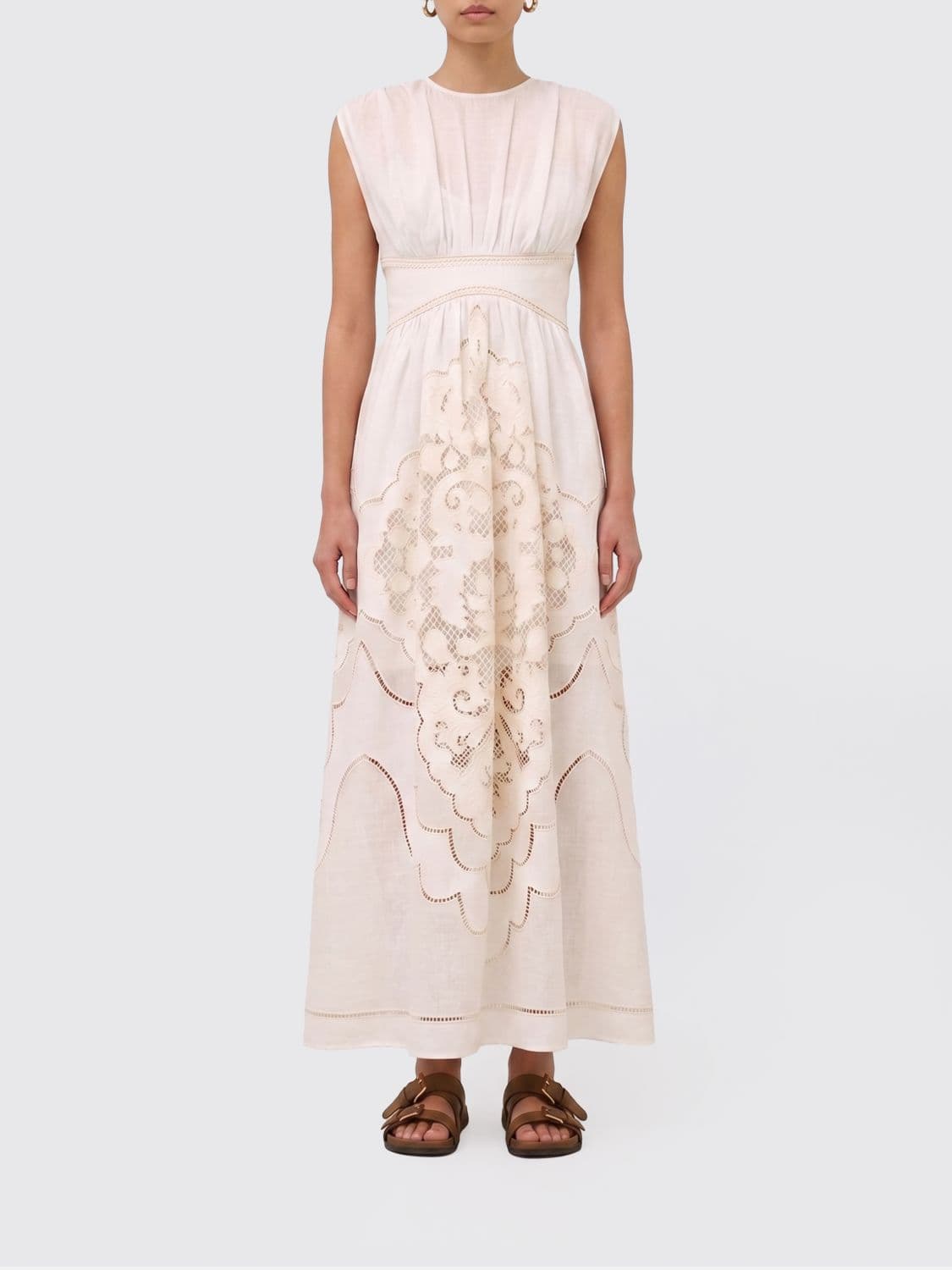 Zimmermann Dress Woman color Yellow Cream