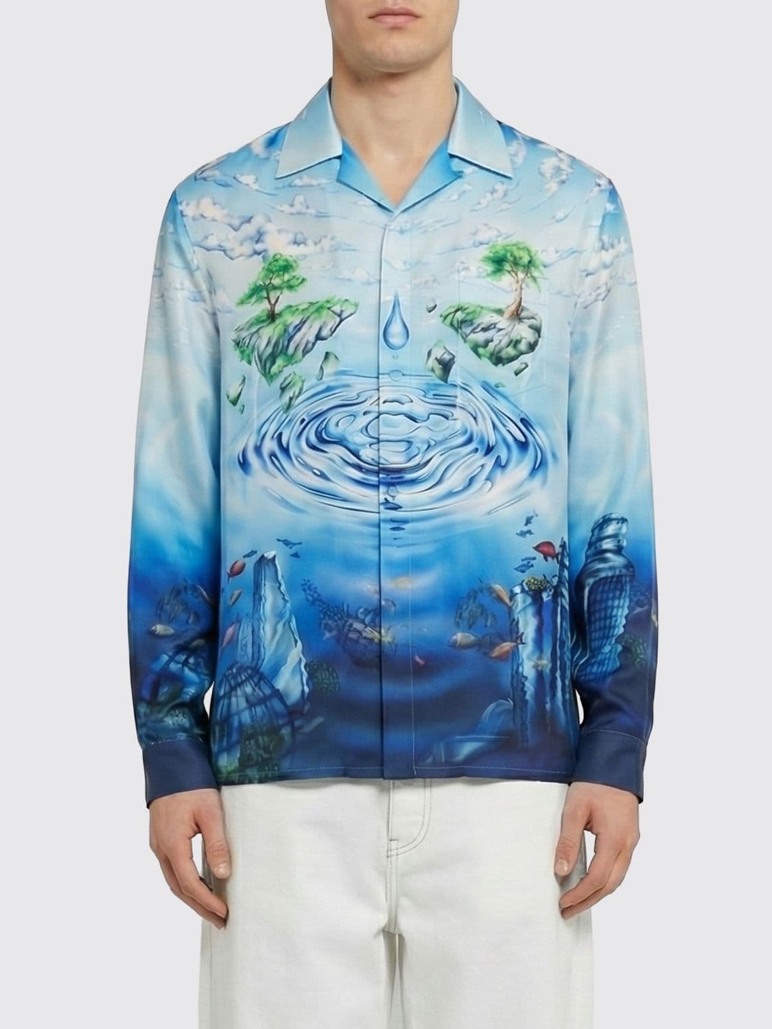 Casablanca Shirt Men color Blue