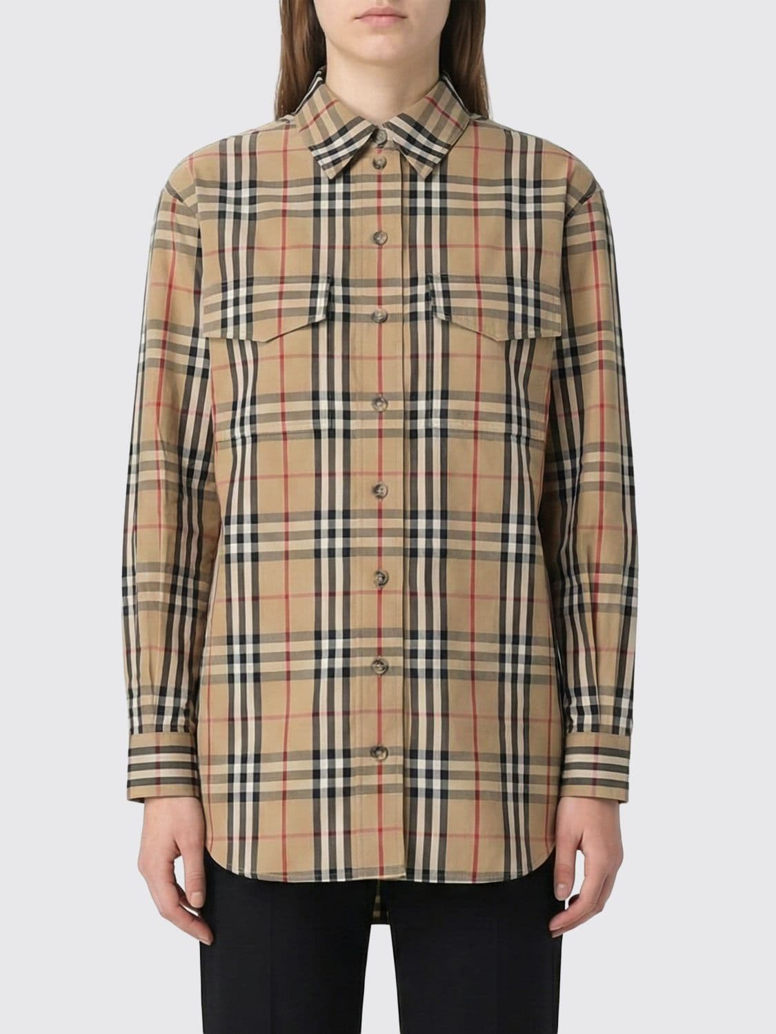 Burberry Shirt Woman color Red