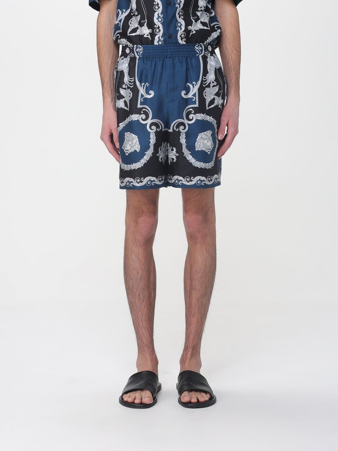 Versace Shorts Men color Blue