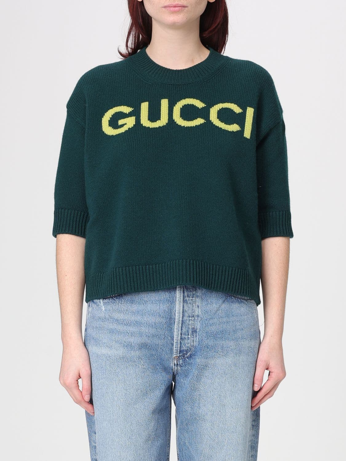 Gucci Sweater Woman color Green