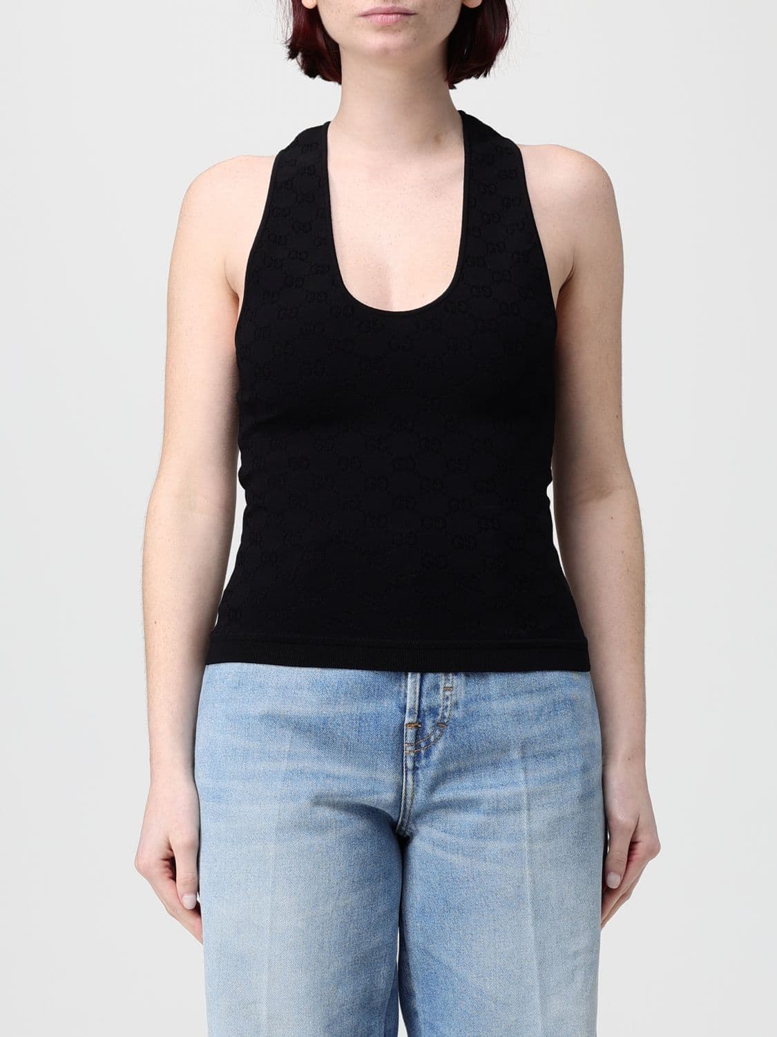 Gucci Top Woman color Black