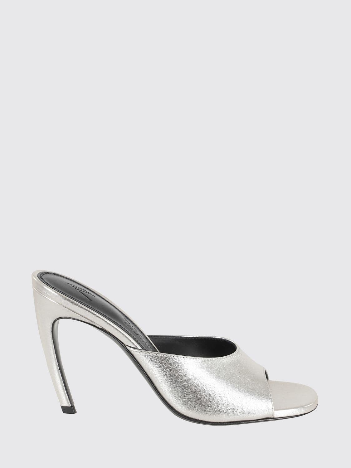The Attico Heeled Sandal Woman color Silver