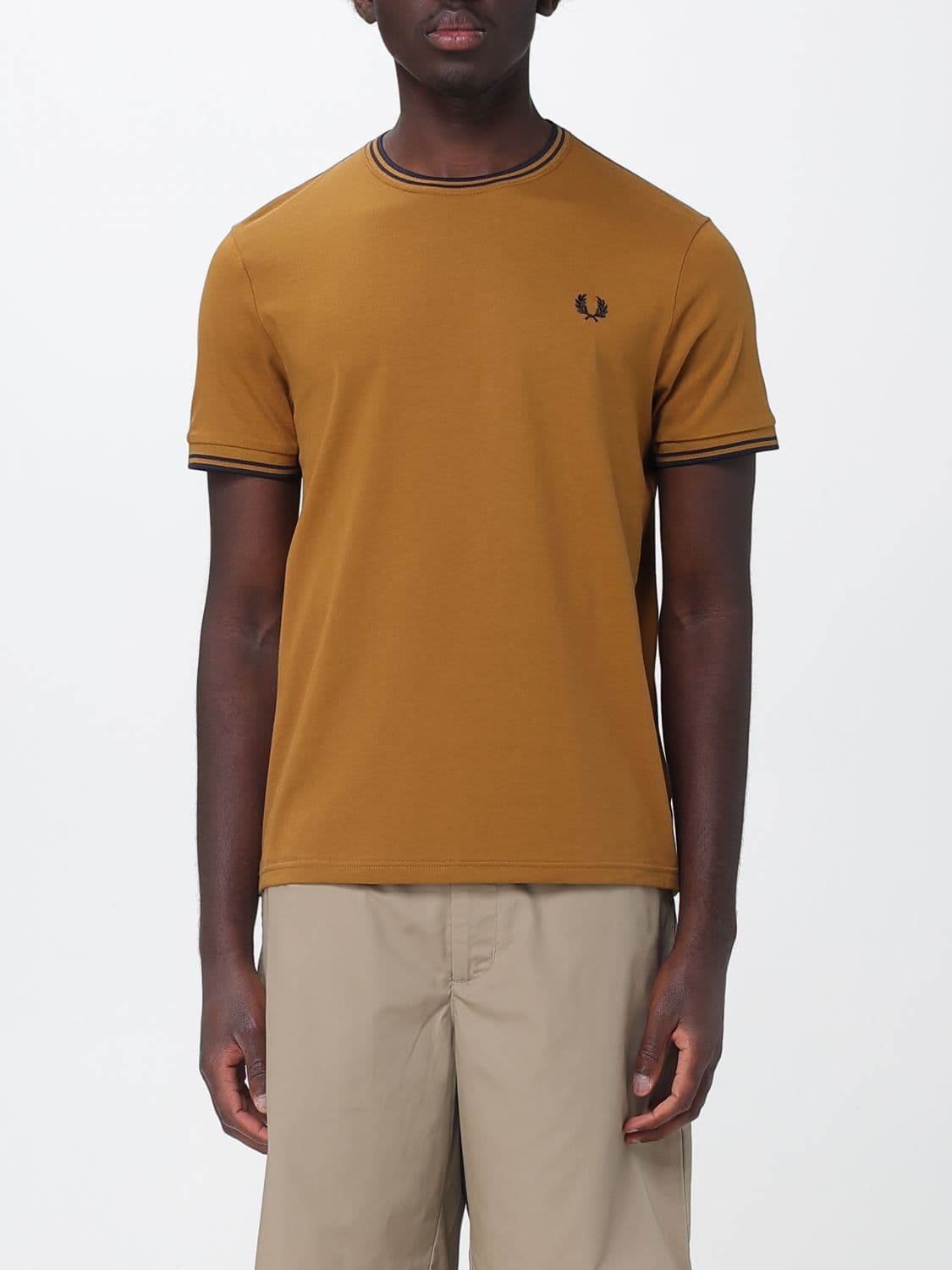 Fred Perry T-Shirt Men color Rust