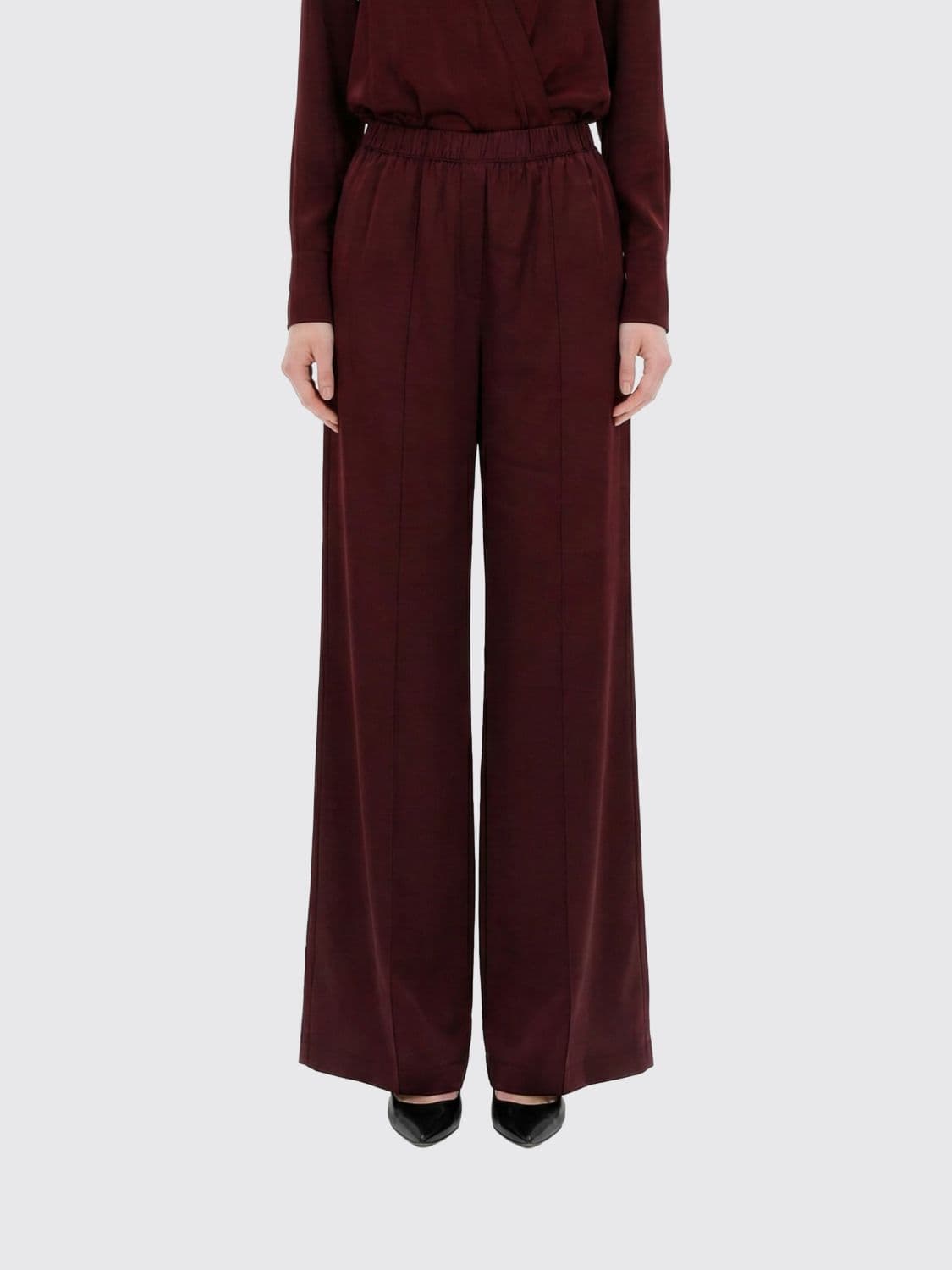 Tory Burch Pants Woman color Burgundy