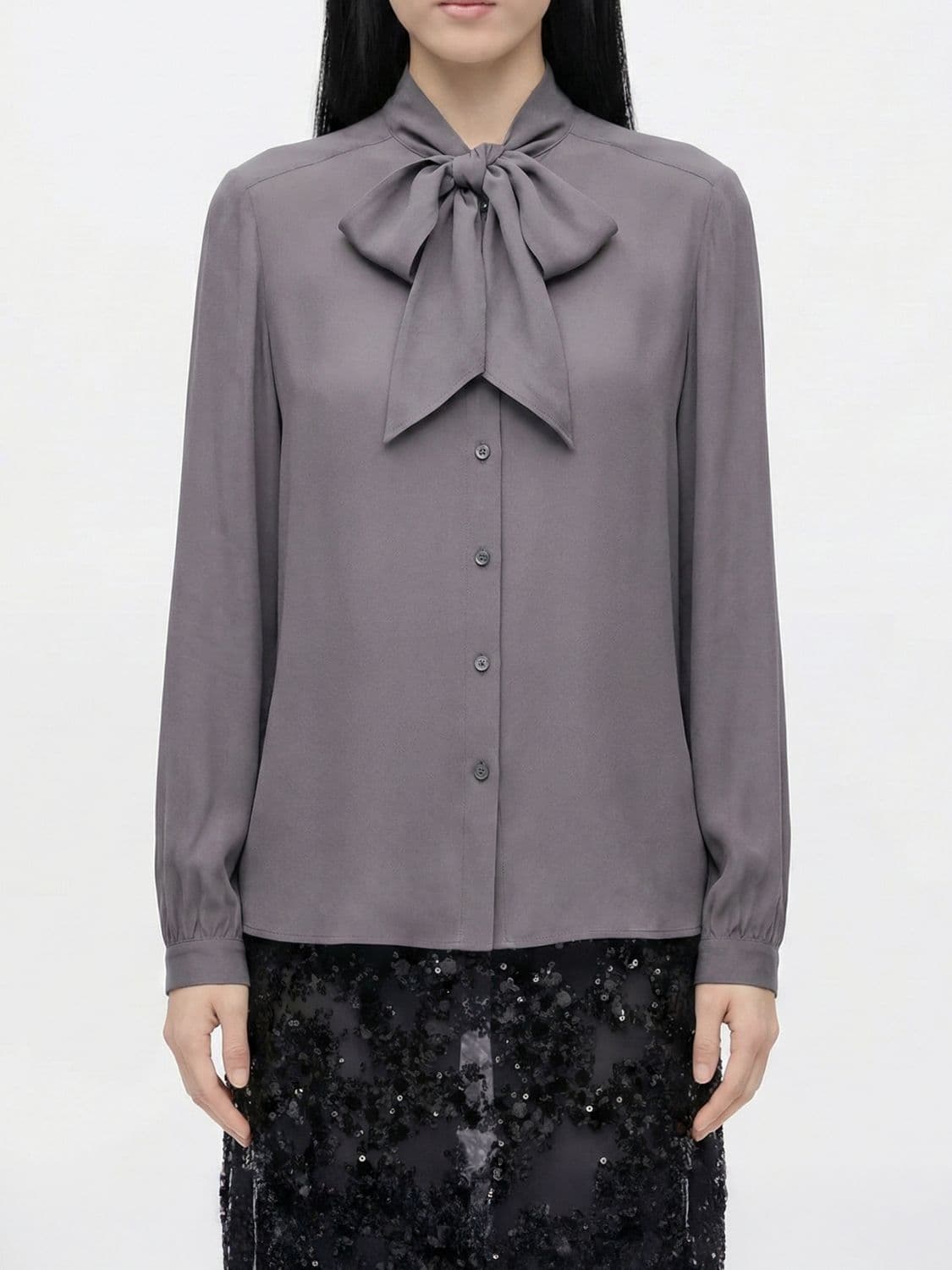 Tory Burch Shirt Woman color Grey · 10