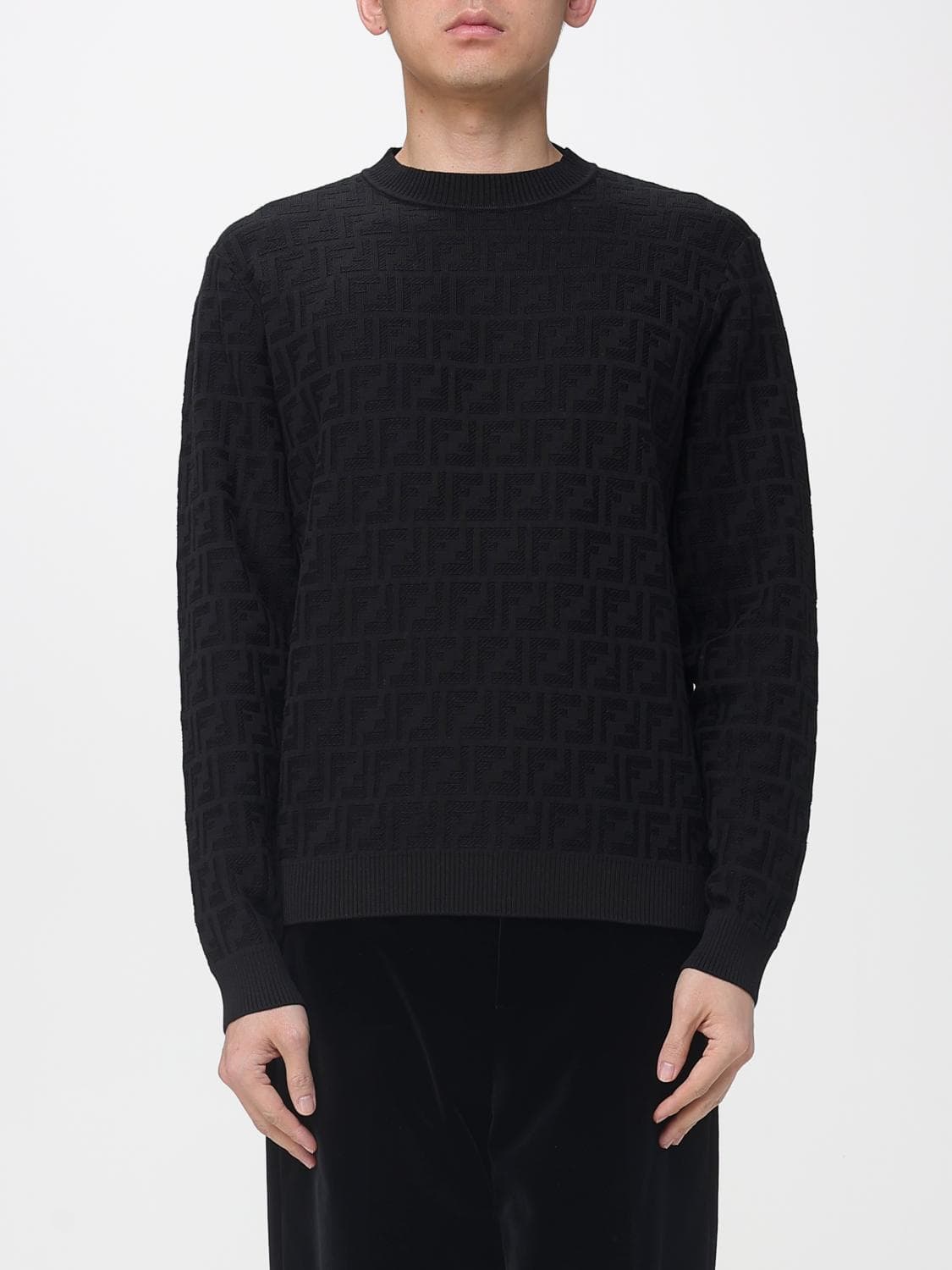 Fendi Sweater Men color Black