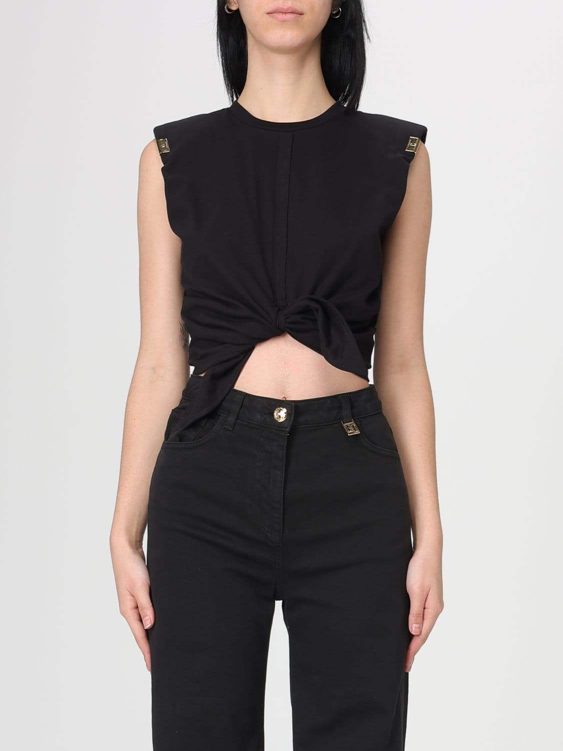 Elisabetta Franchi Top Woman color Black