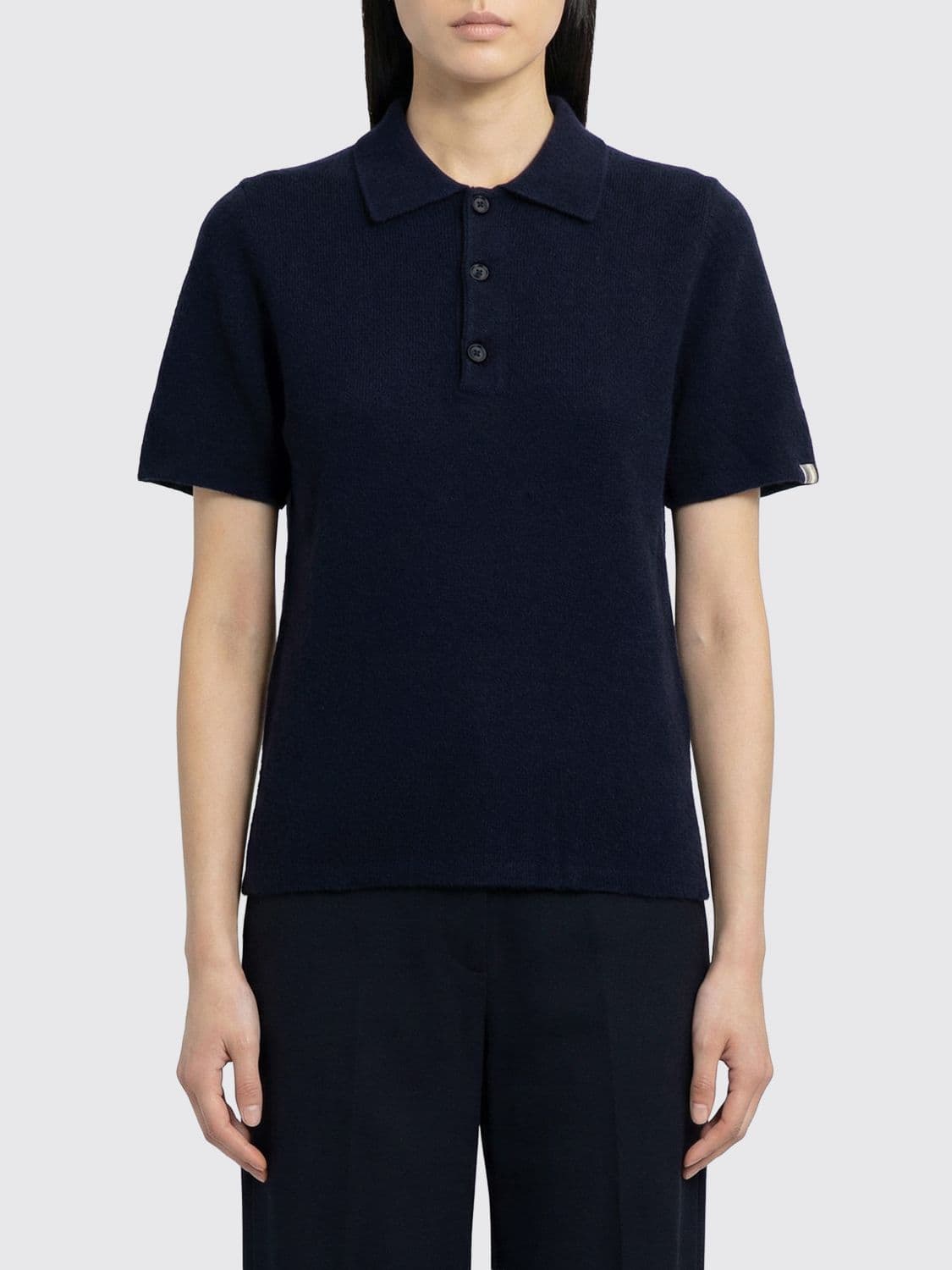 Extreme Cashmere Polo Shirt Woman color Blue · OS
