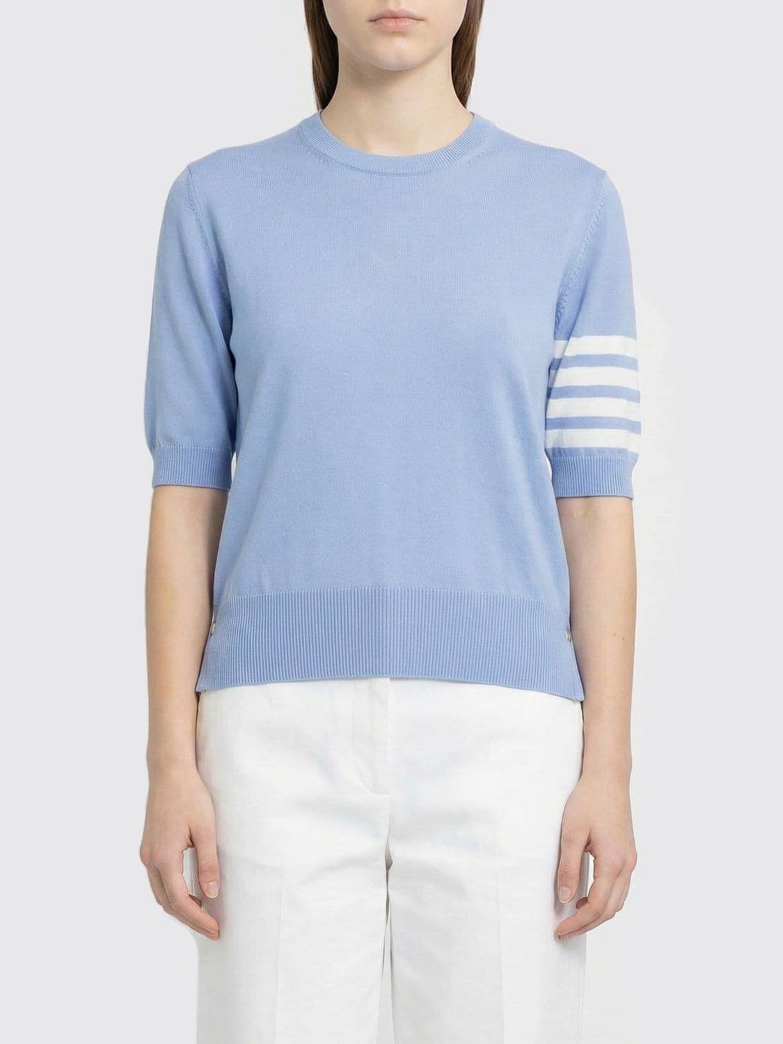 Thom Browne Sweater Woman color Gnawed Blue